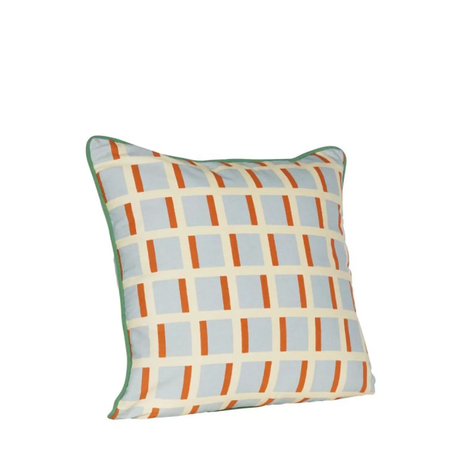 Hübsch Cushions^Agenda Cushion Sand/Multicolour Green, Light Blue, Orange, Yellow