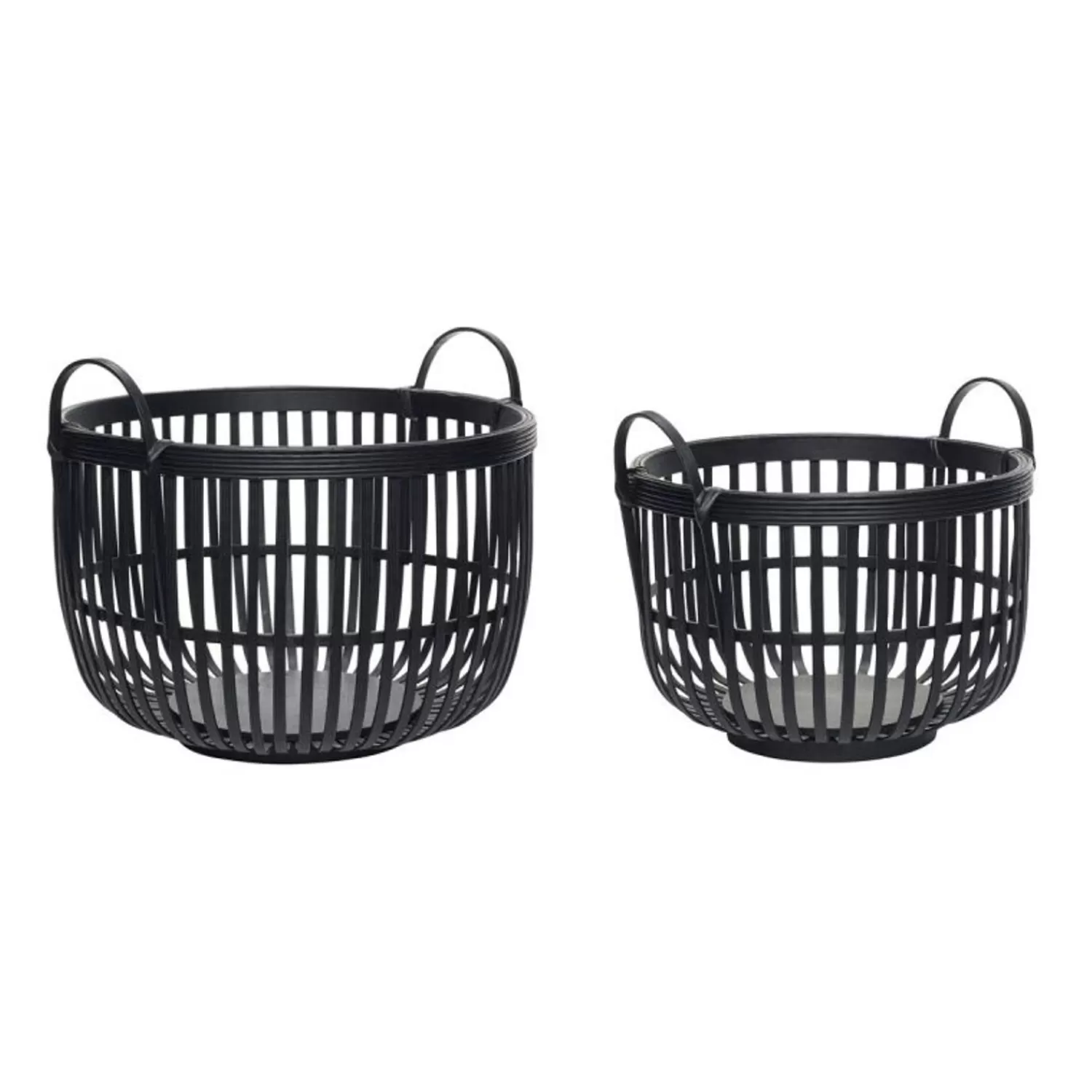 Hübsch Storage^Alchemy Baskets (Set Of 2) Black