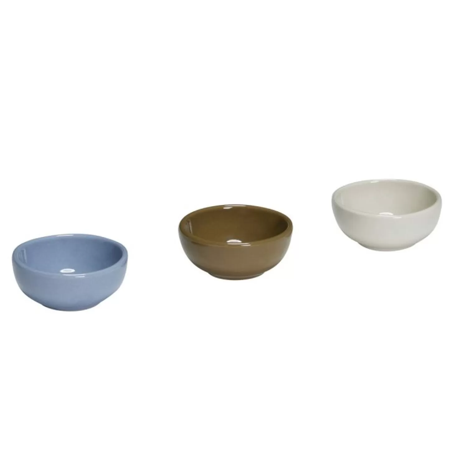 Hübsch Kitchen Accessories^Amare Bowls Multicolour (Set Of 3) Light Blue, Olive, Sand