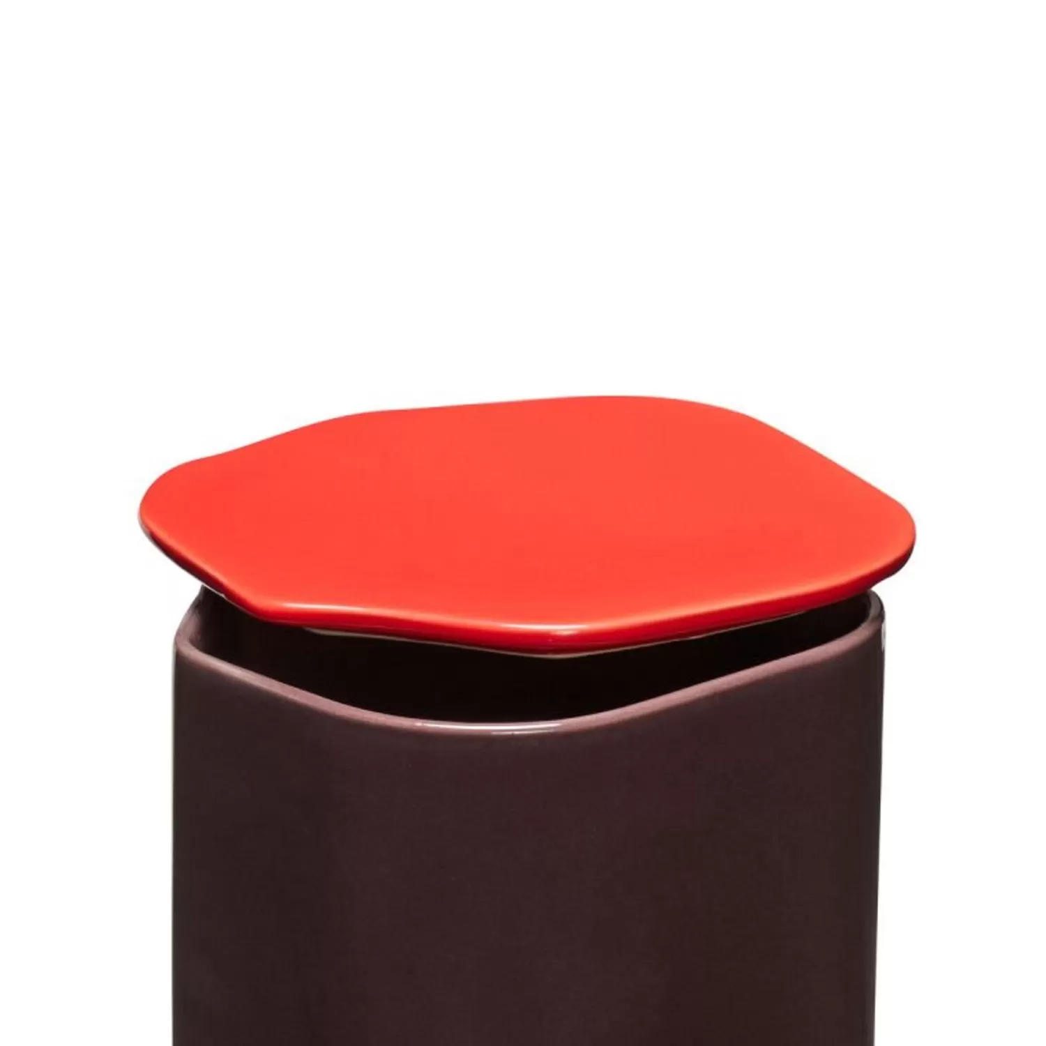 Hübsch Kitchen Accessories^Amare Canister With Lid Large Burgundy/Red Burgundy, Red