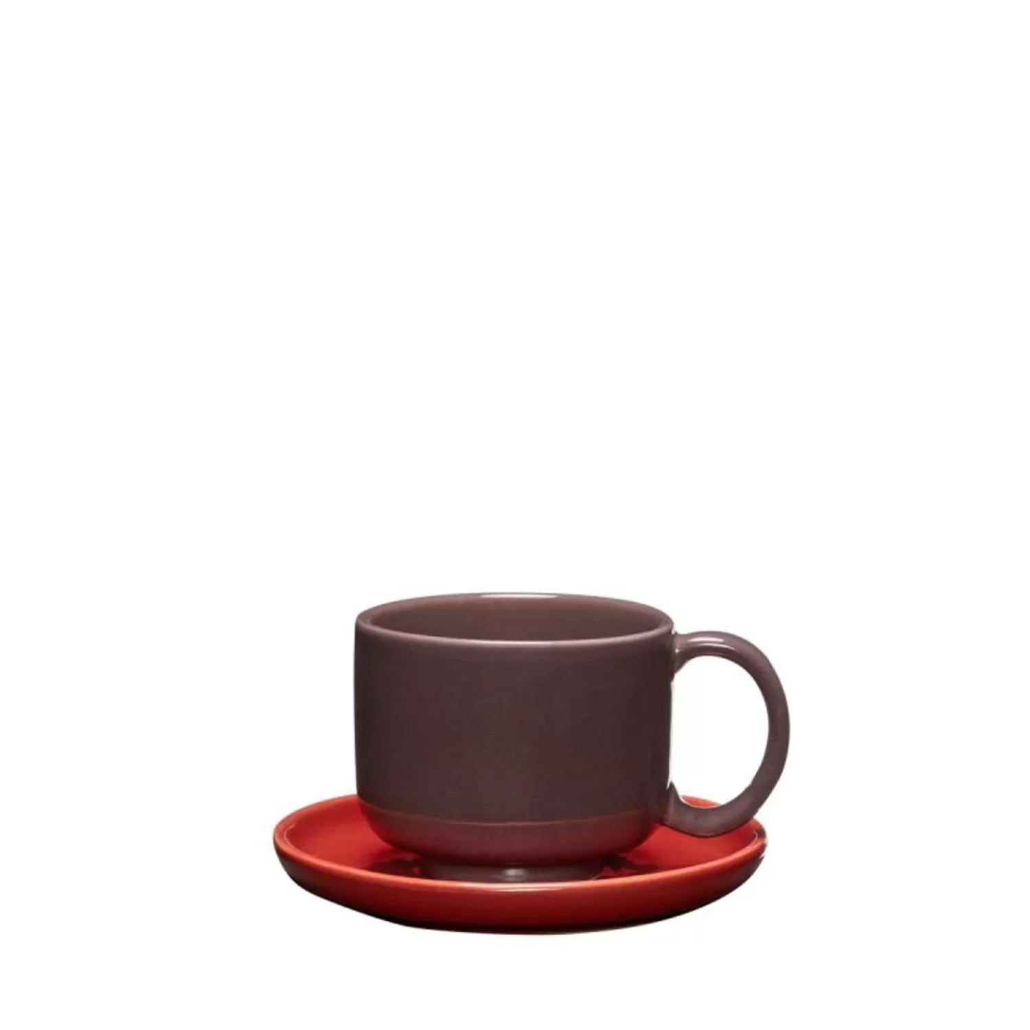 Hübsch Kitchen Accessories^Amare Cup/Saucer Burgundy/Red Burgundy, Red