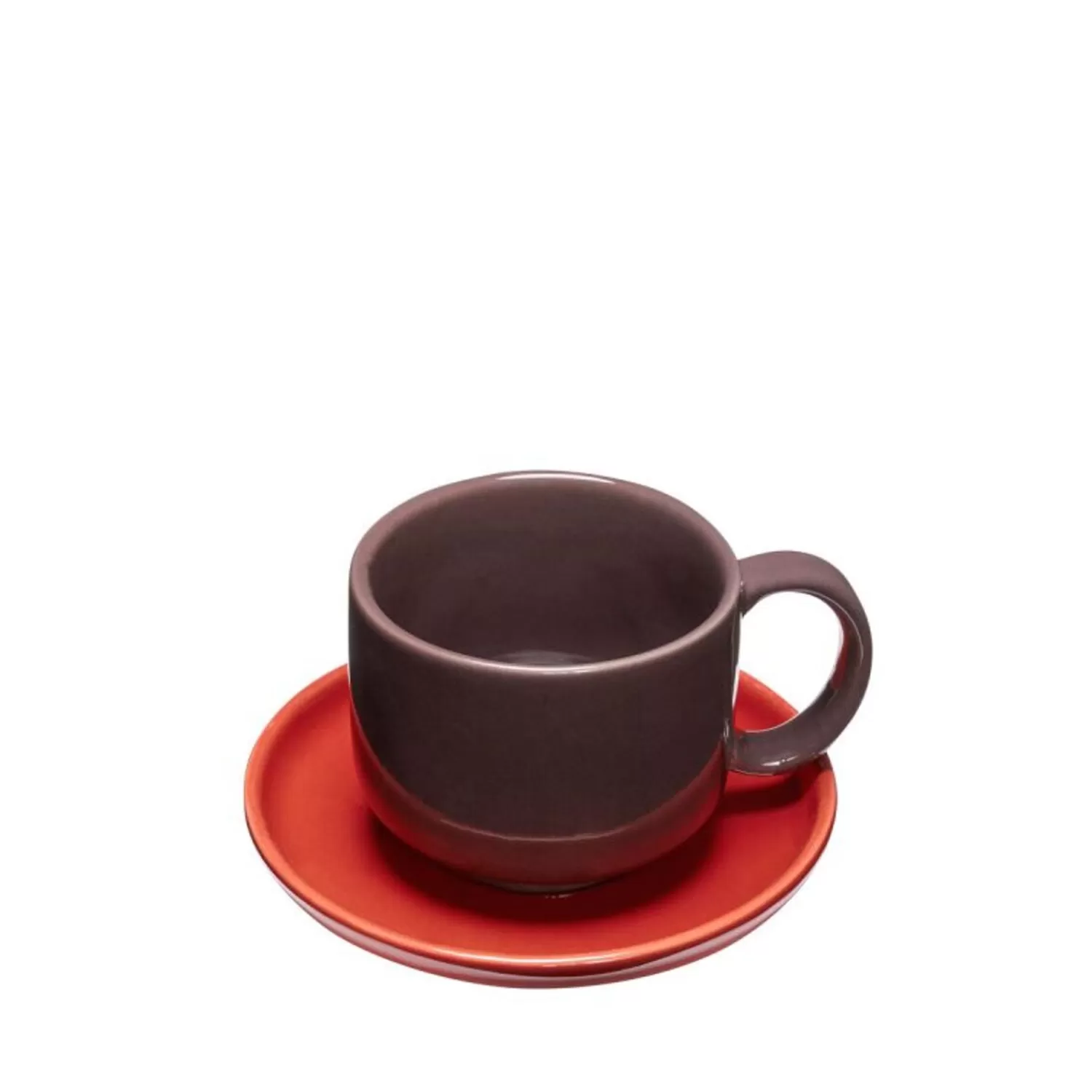 Hübsch Kitchen Accessories^Amare Cup/Saucer Burgundy/Red Burgundy, Red