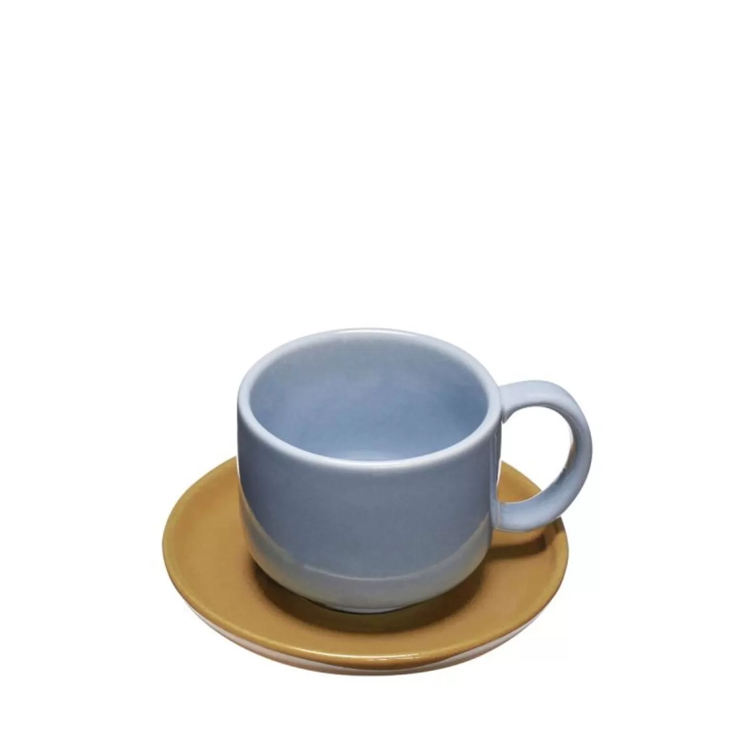 Hübsch Kitchen Accessories^Amare Cup/Saucer Light Blue/Brown Brown, Light Blue