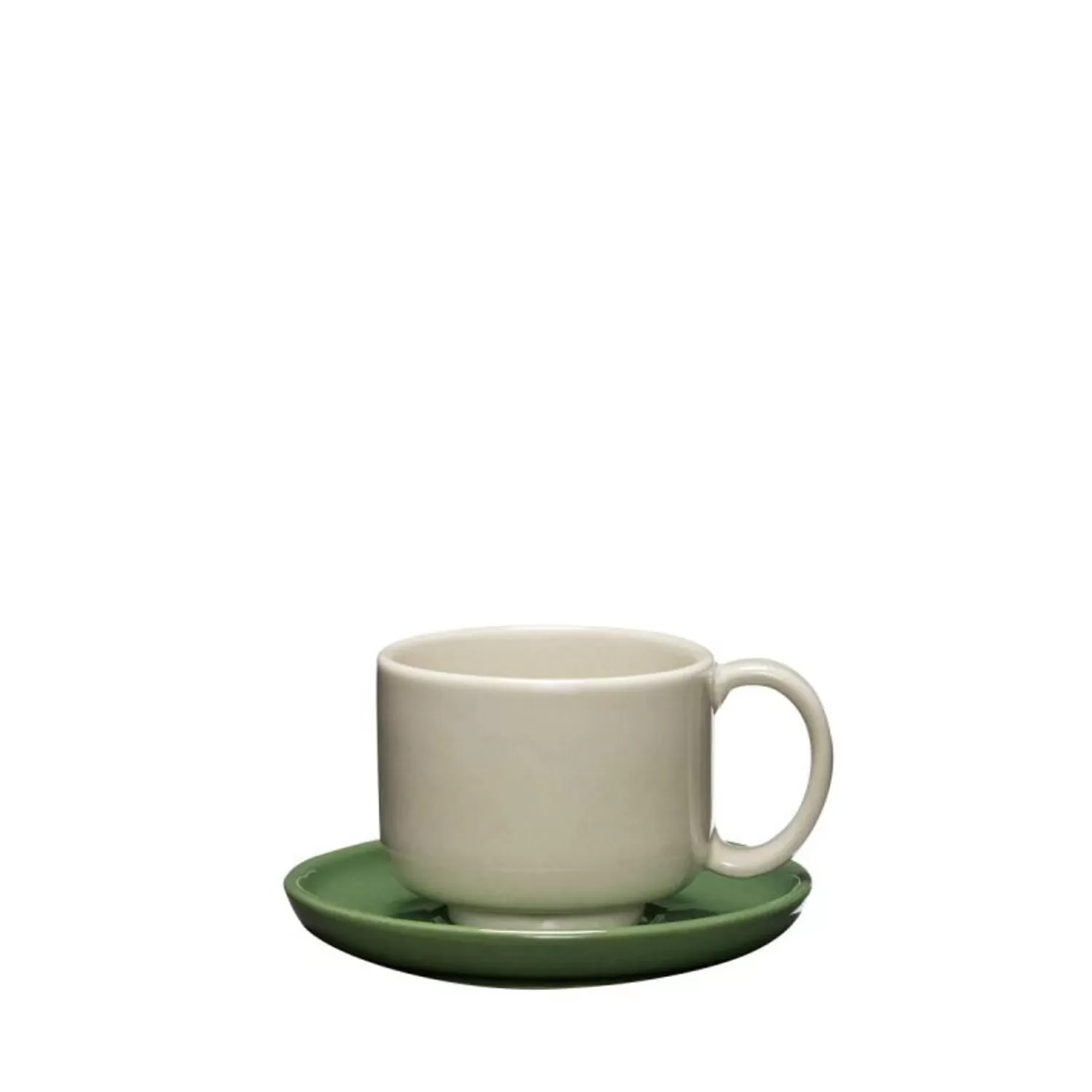 Hübsch Kitchen Accessories^Amare Cup/Saucer Sand/Green Green, Sand