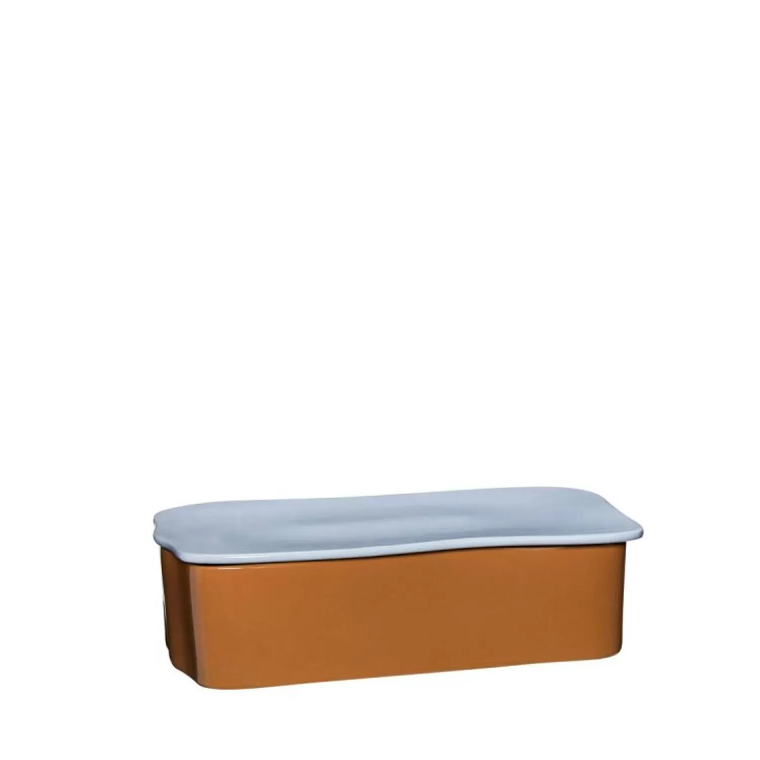 Hübsch Workspace^Amare Desk Organiser Large Brown/Light Blue Brown, Light Blue