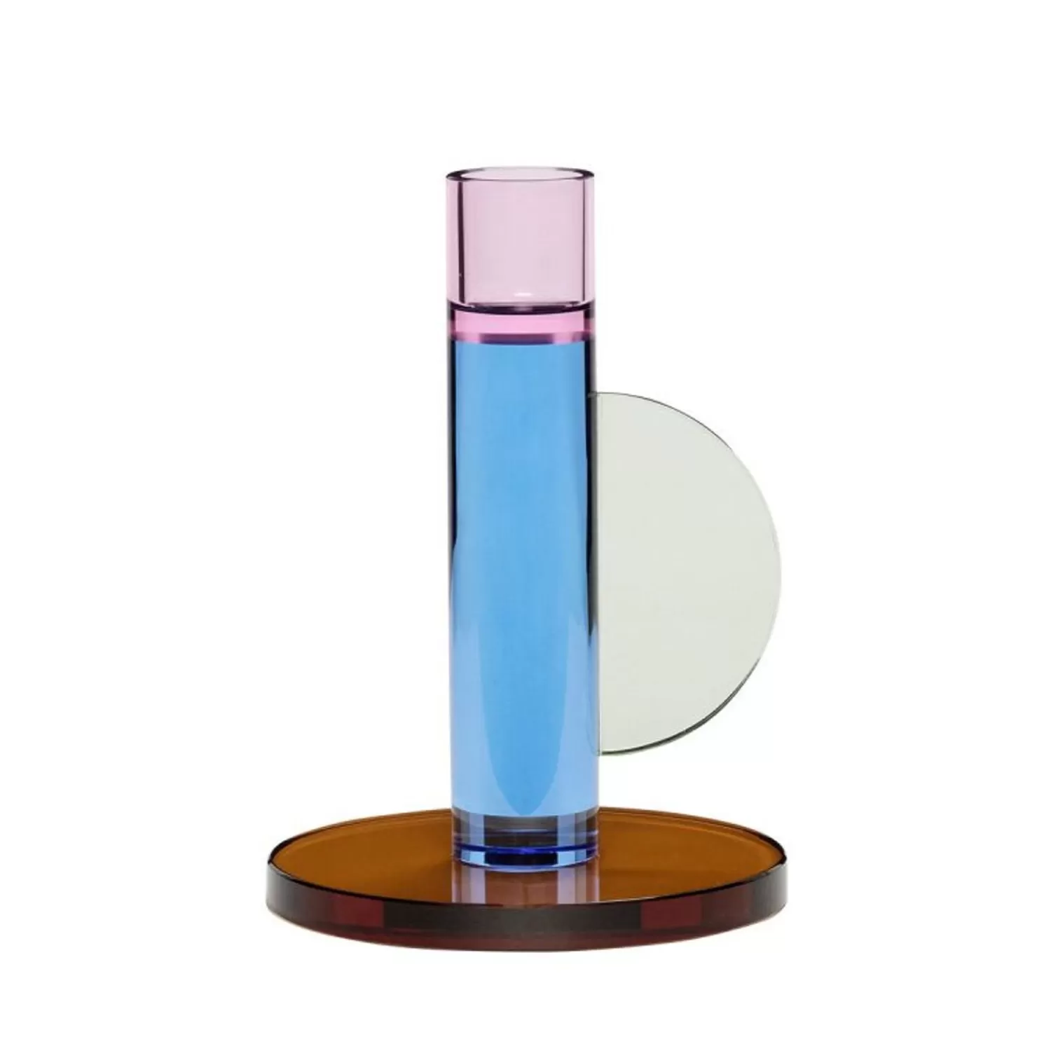 Hübsch Candlesticks & Lanterns^Astro Candlestick Blue Blue, Brown, Pink