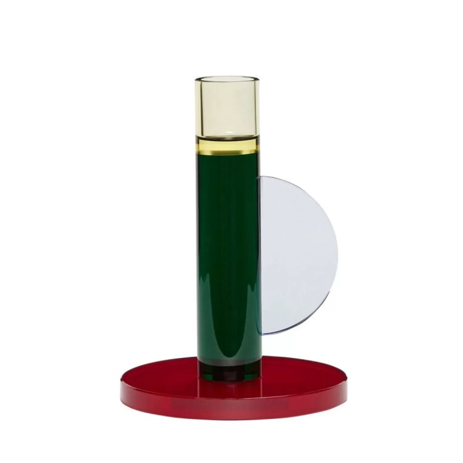 Hübsch Candlesticks & Lanterns^Astro Candlestick Green Dark Green, Red, Yellow