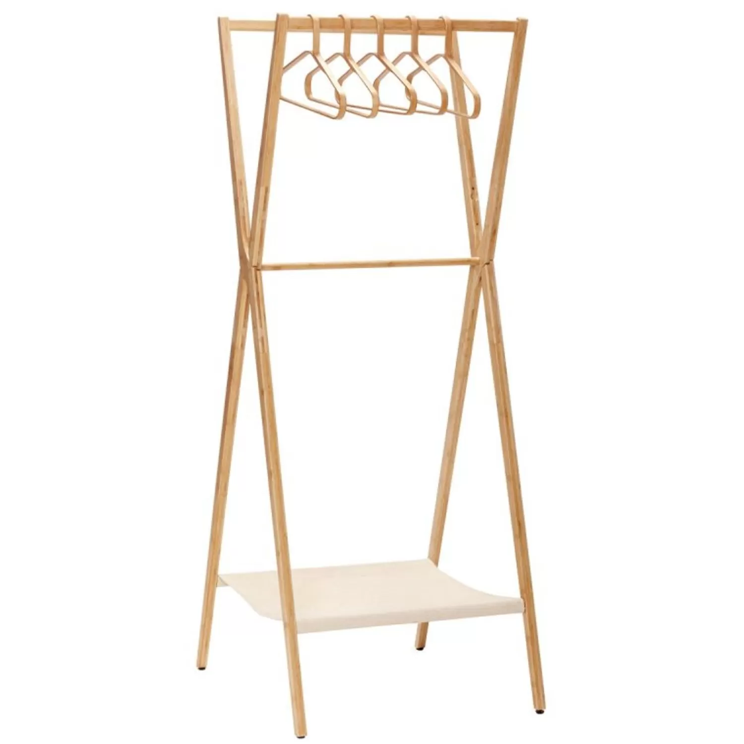 Hübsch Shelf Units & Storage^Bambus Clothing Rack Natural