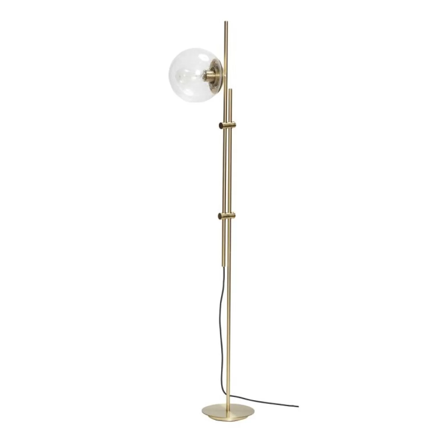 Hübsch Floor Lamps^Bubble Floor Lamp Brass Brass, Clear