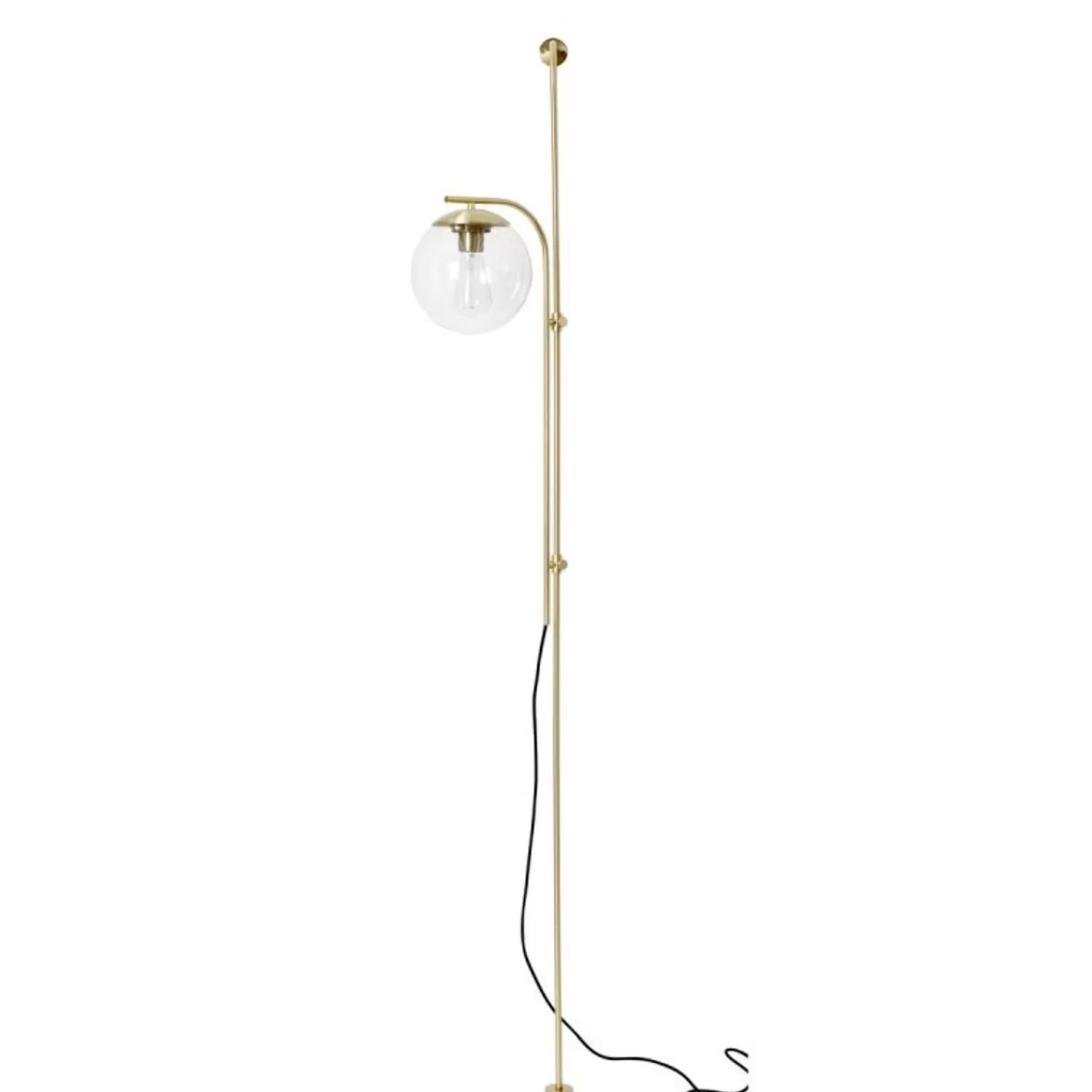 Hübsch Wall Lights^Bubble Wall/Floor Lamp Brass Brass, Clear