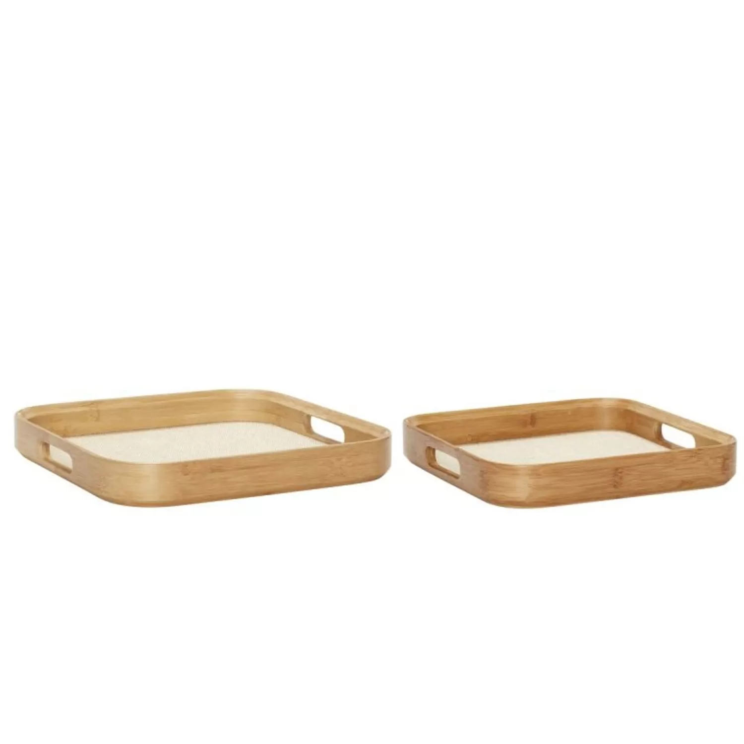 Hübsch Kitchen Accessories^Canvas Trays Square (Set Of 2) Natural