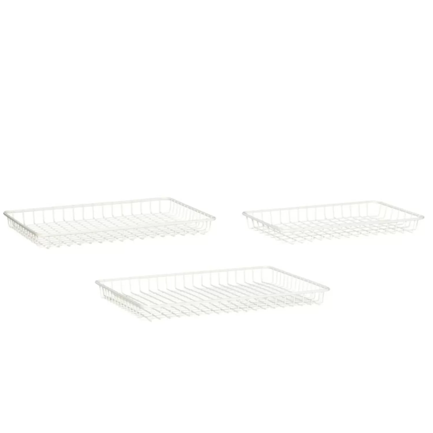 Hübsch Storage^Carry Trays (Set Of 3) White