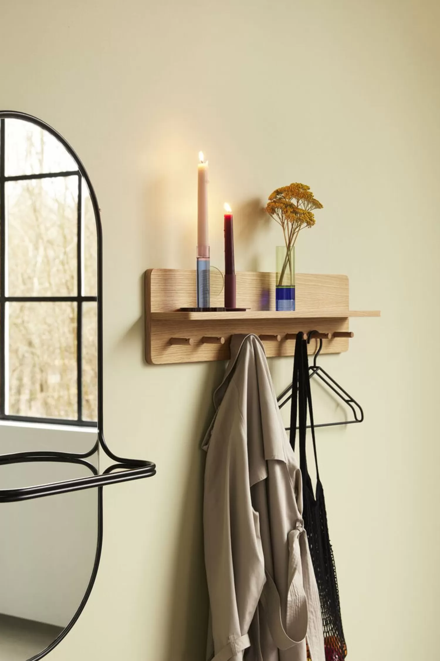 Hübsch Mirrors^Carry Wall Mirror Black