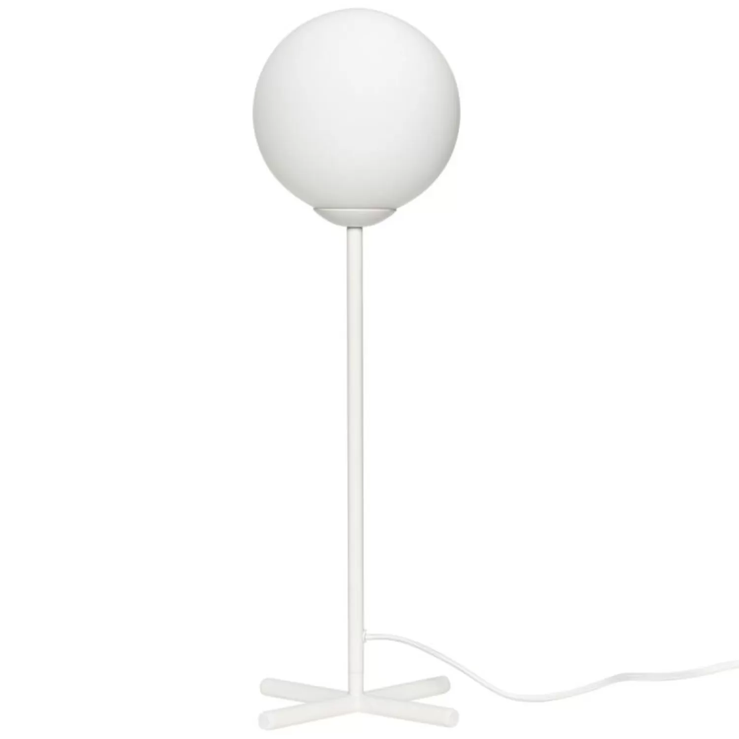 Hübsch Table Lamps^Champ Table Lamp White Smoked, White