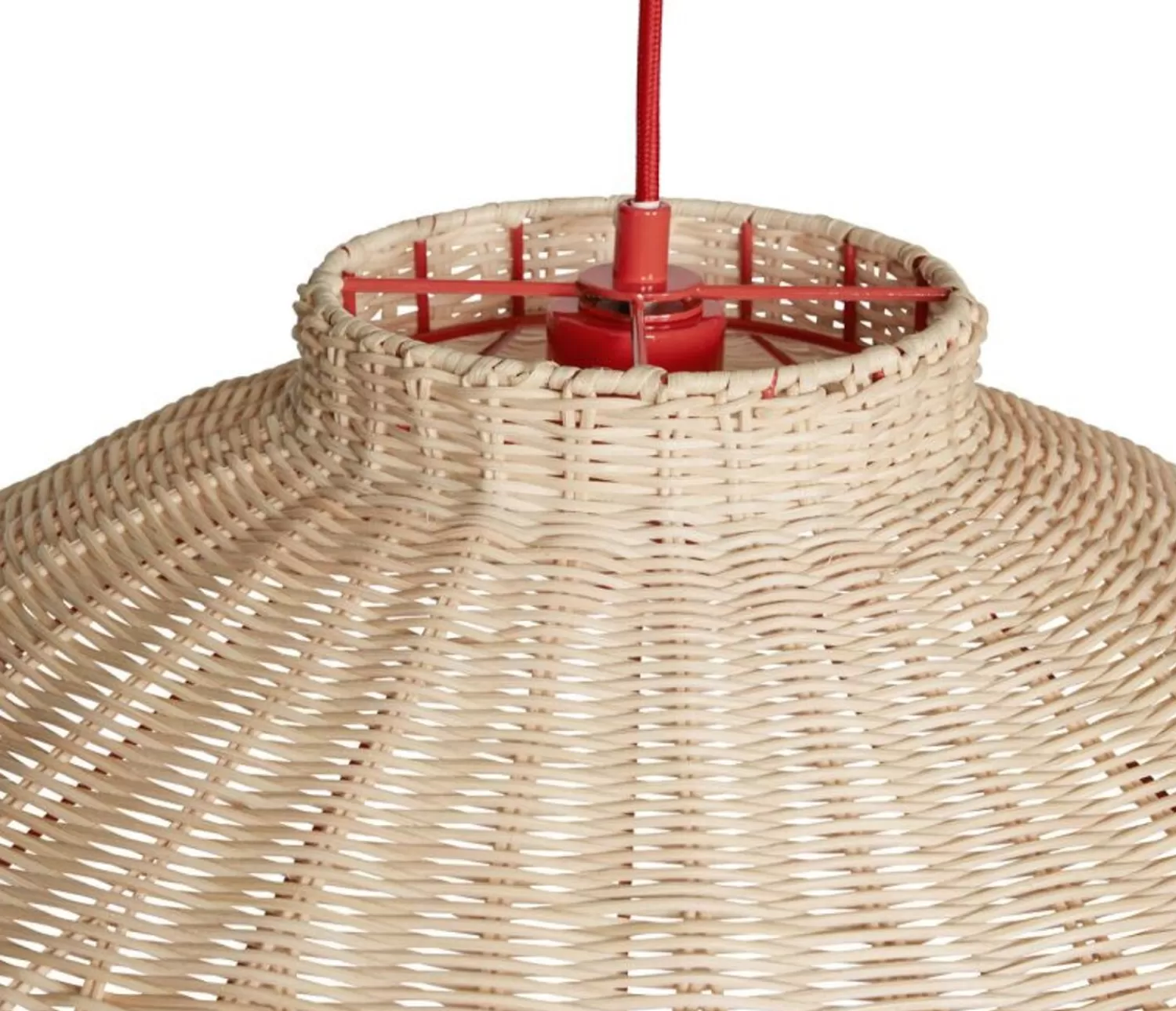 Hübsch Ceiling Lights^Chand Ceiling Light Trapeze Natural Natural, Red