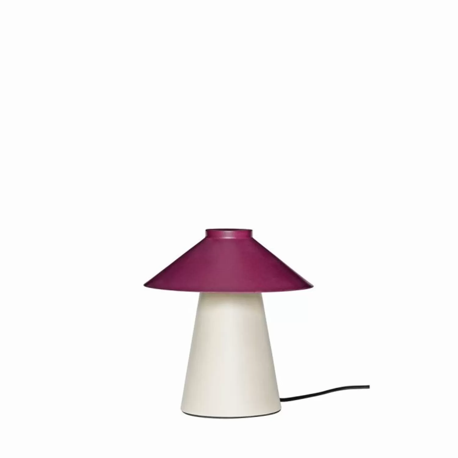 Hübsch Table Lamps^Chipper Table Lamp Sand/Burgundy Burgundy, Sand