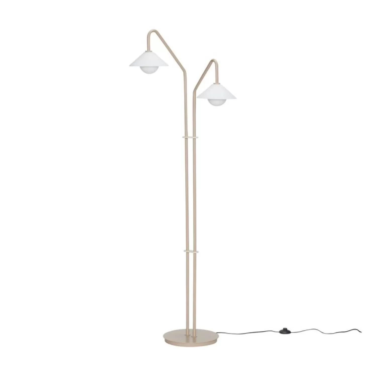 Hübsch Floor Lamps^Como Floor Lamp Beige Beige, White