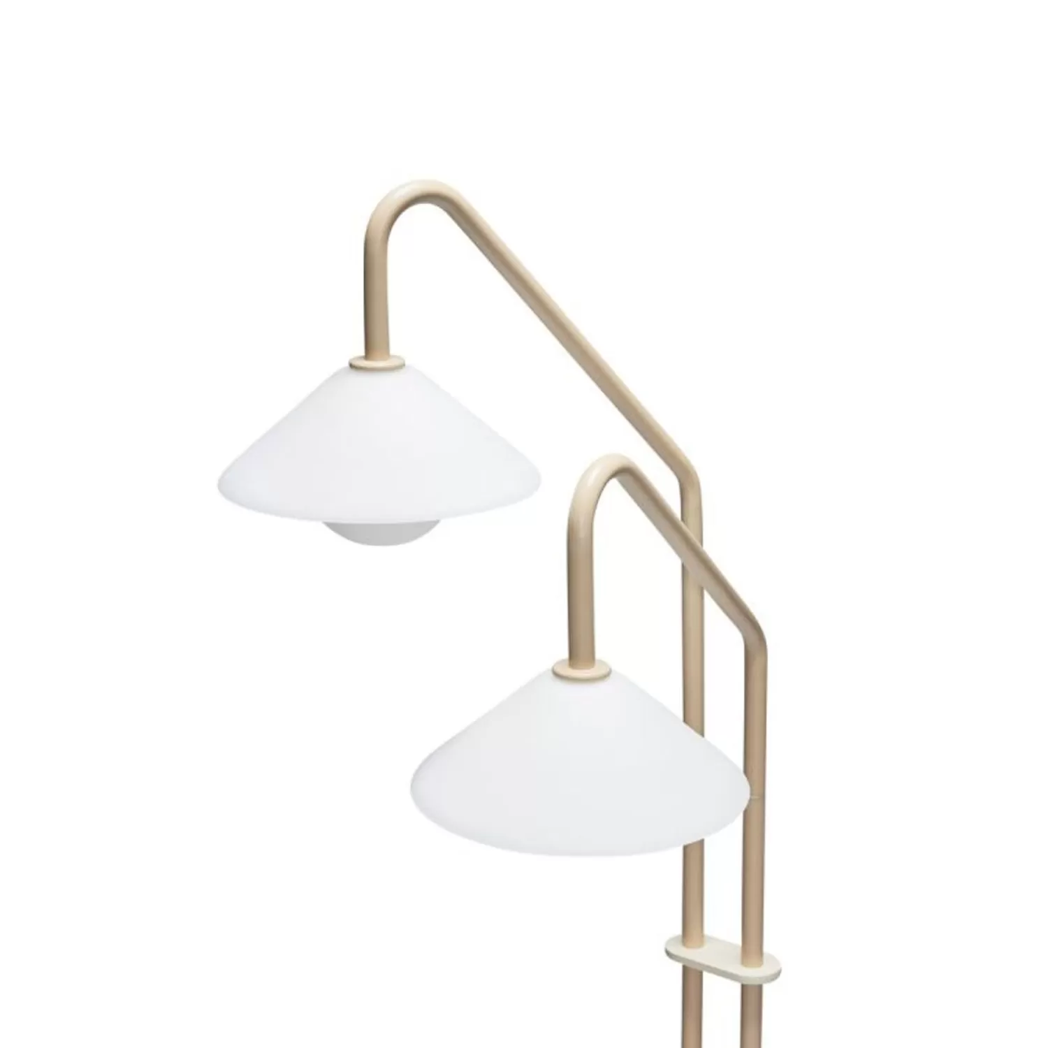 Hübsch Floor Lamps^Como Floor Lamp Beige Beige, White