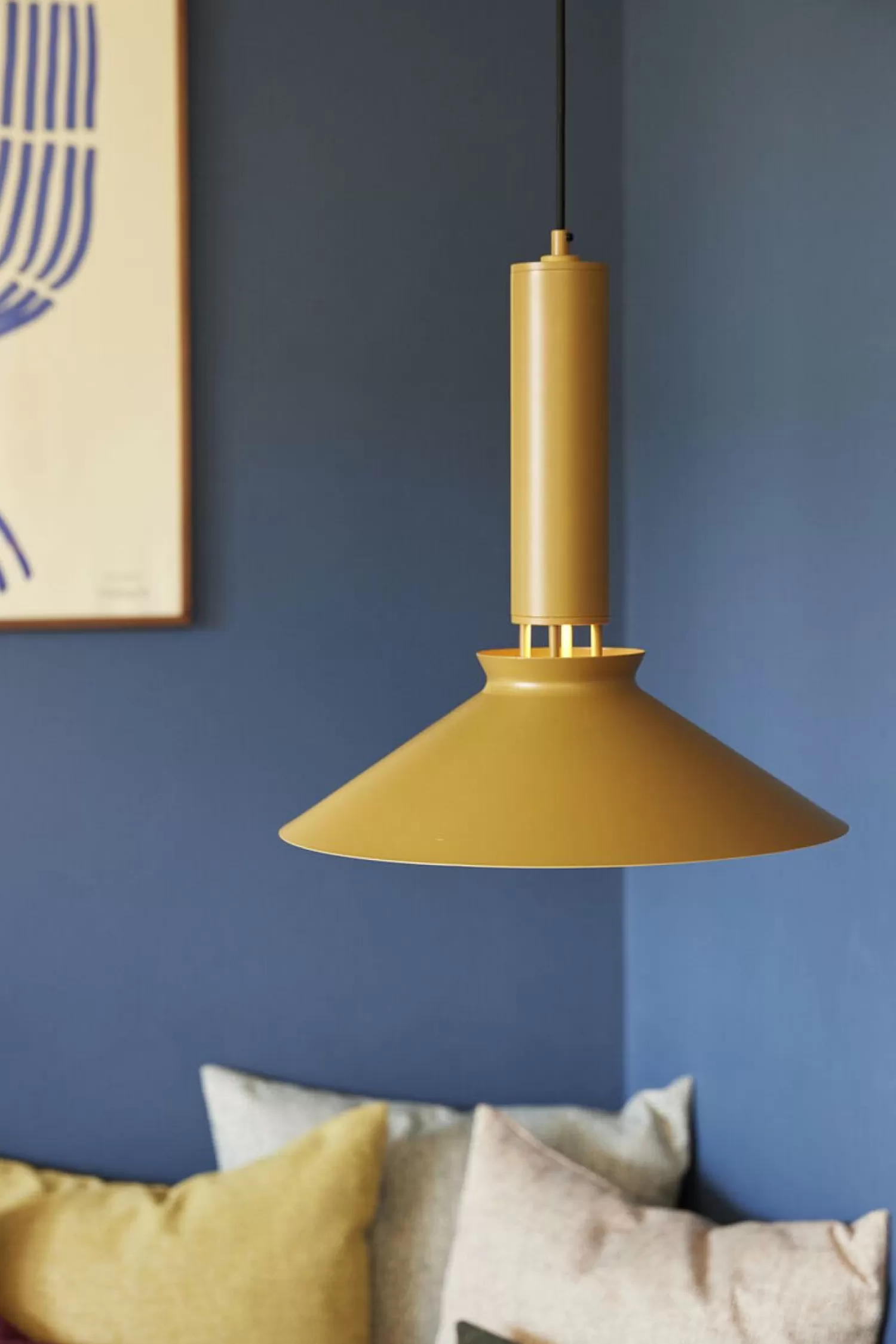 Hübsch Ceiling Lights^Coney Pendant Amber Mustard