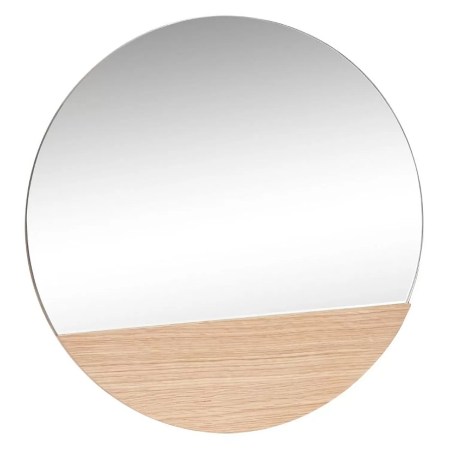 Hübsch Mirrors^Crescent Wall Mirror Round Natural