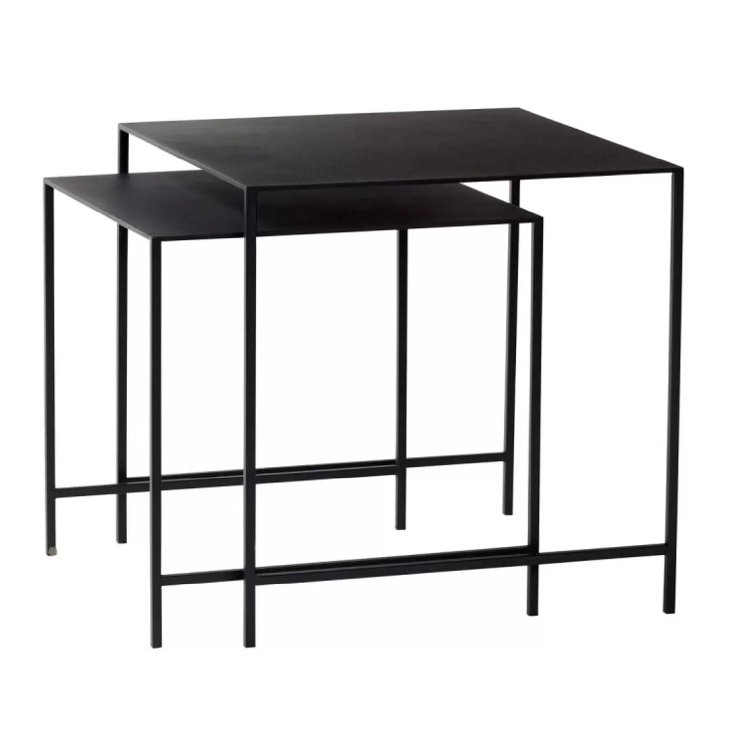 Hübsch Tables^Duo Tables (Set Of 2) Black