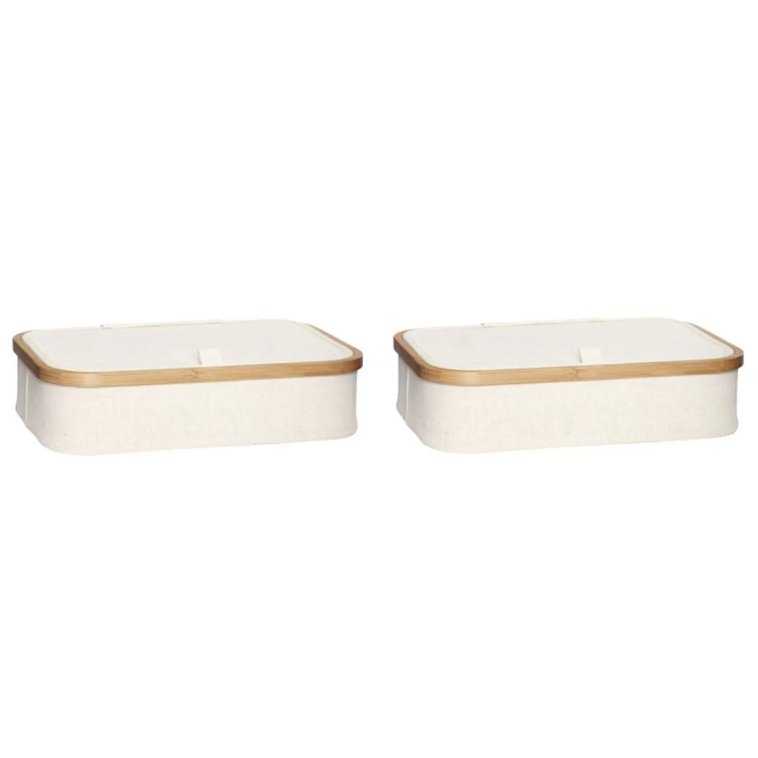 Hübsch Storage^Ecru Storage Boxes Beige (Set Of 2) Beige, Natural