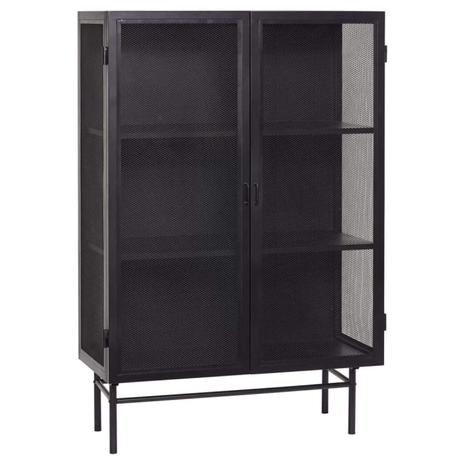 Hübsch Shelf Units & Storage^Edge Cabinet Double Black