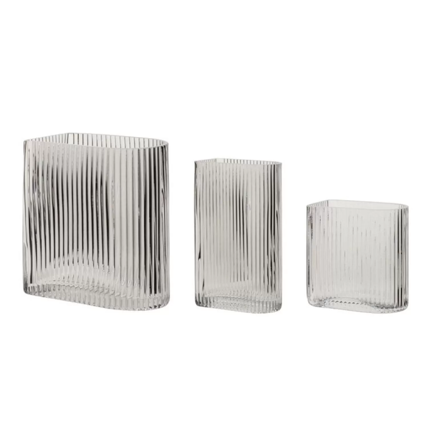 Hübsch Vases^Elements Vases (Set Of 3) Clear