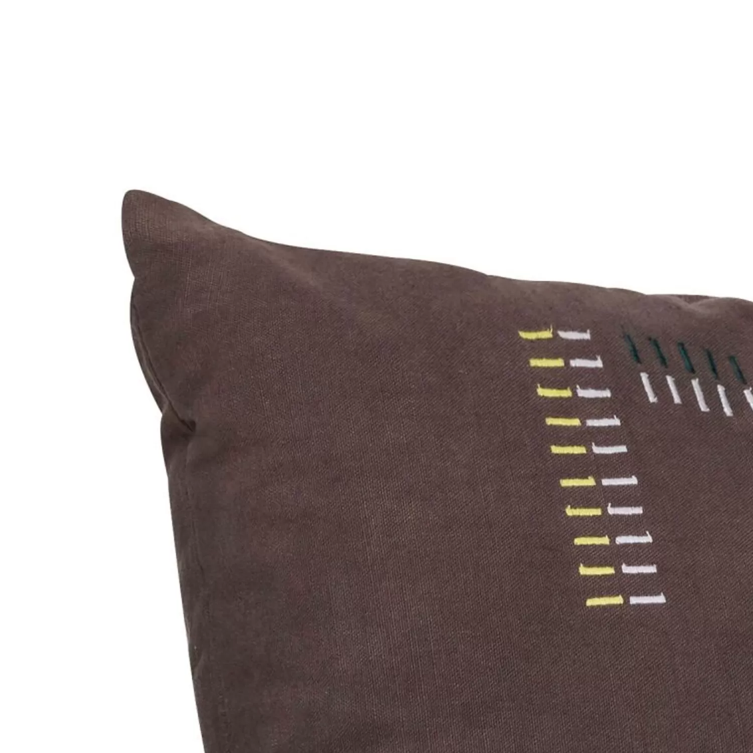 Hübsch Cushions^Elodie Cushion Brown Beige, Brown, Dark Green, Light Grey, Red, Yellow