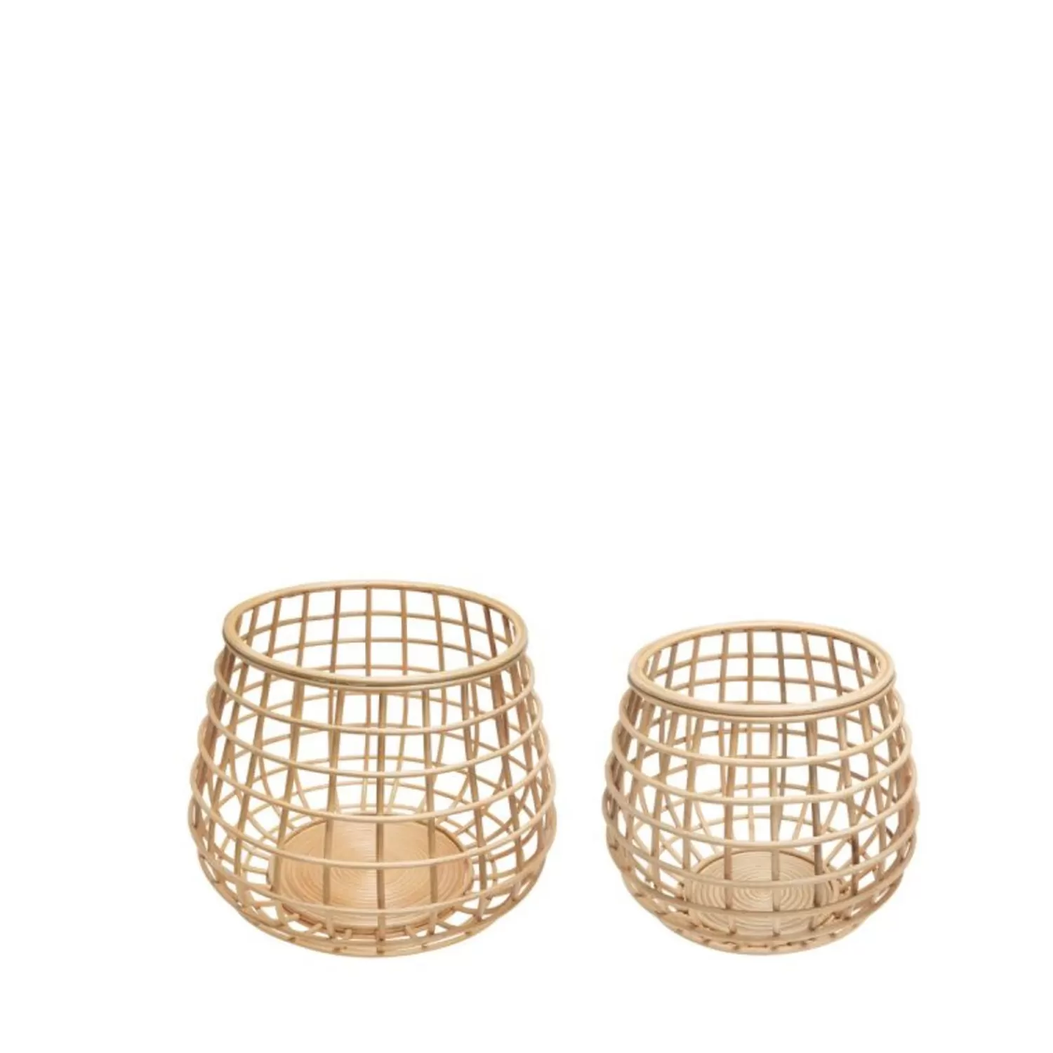 Hübsch Storage^Energy Baskets Large (Set Of 2) Natural