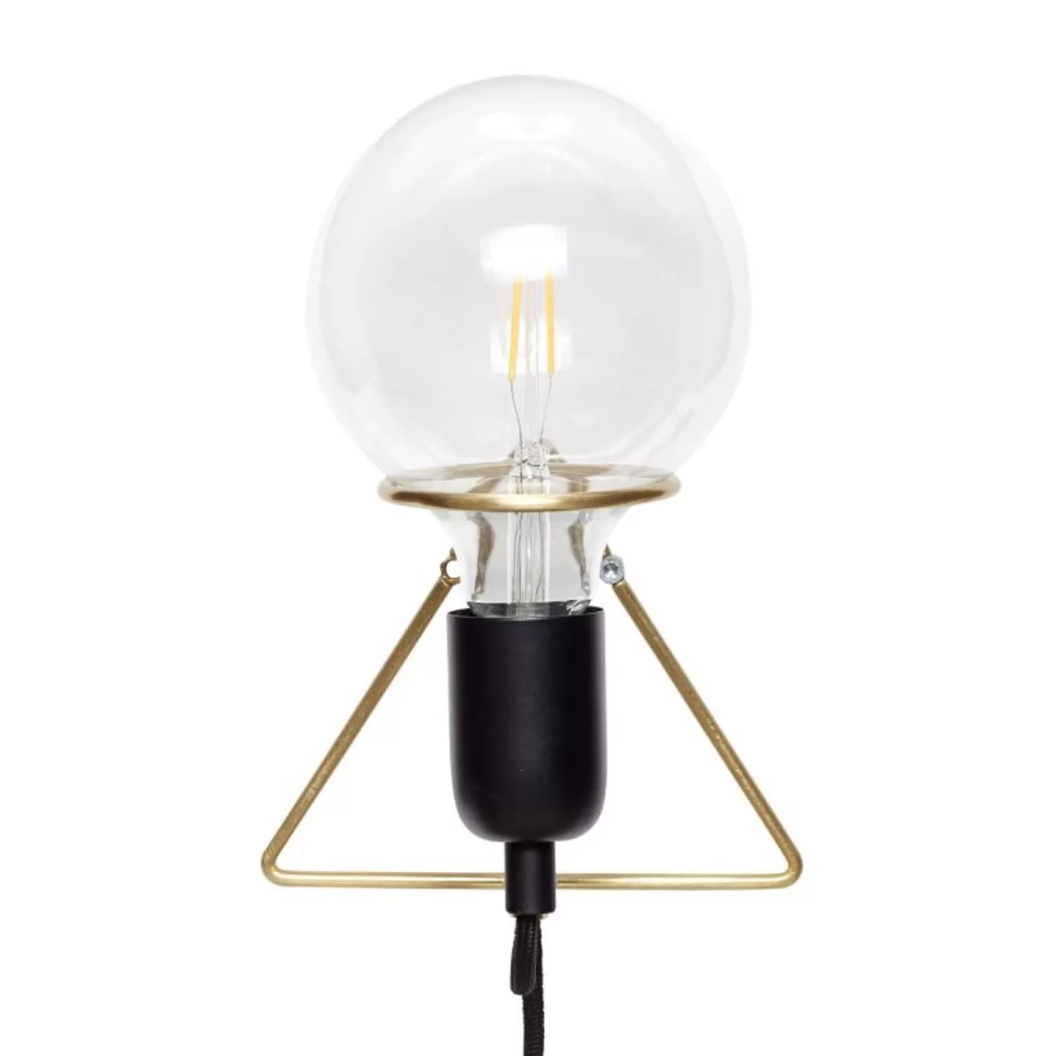 Hübsch Wall Lights^Eureka Wall Lamp Brass/Black Black, Brass