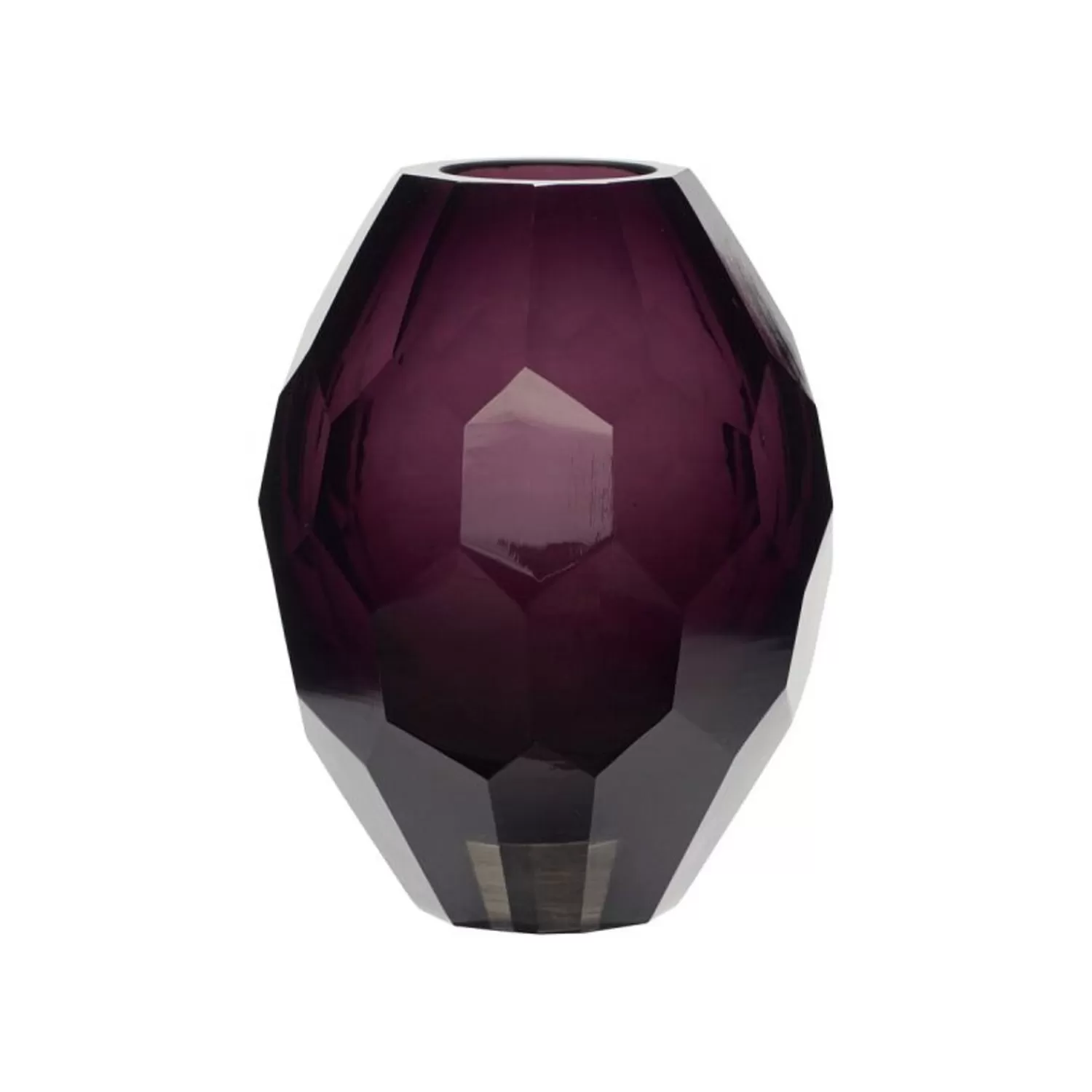 Hübsch Vases^Facet Vase Burgundy