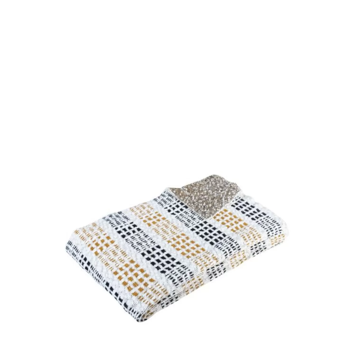 Hübsch Throws^Feel Plaid Multicolour Black, Mustard, White