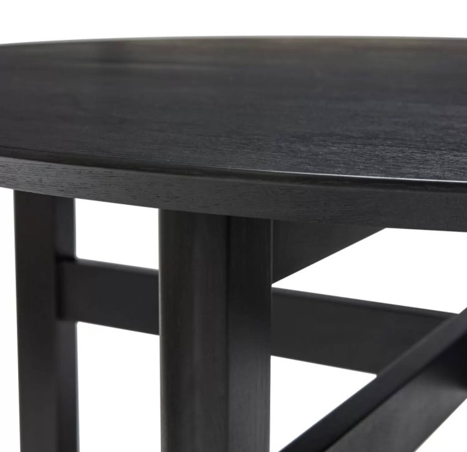 Hübsch Tables^Fjord Dining Table Round Small Black