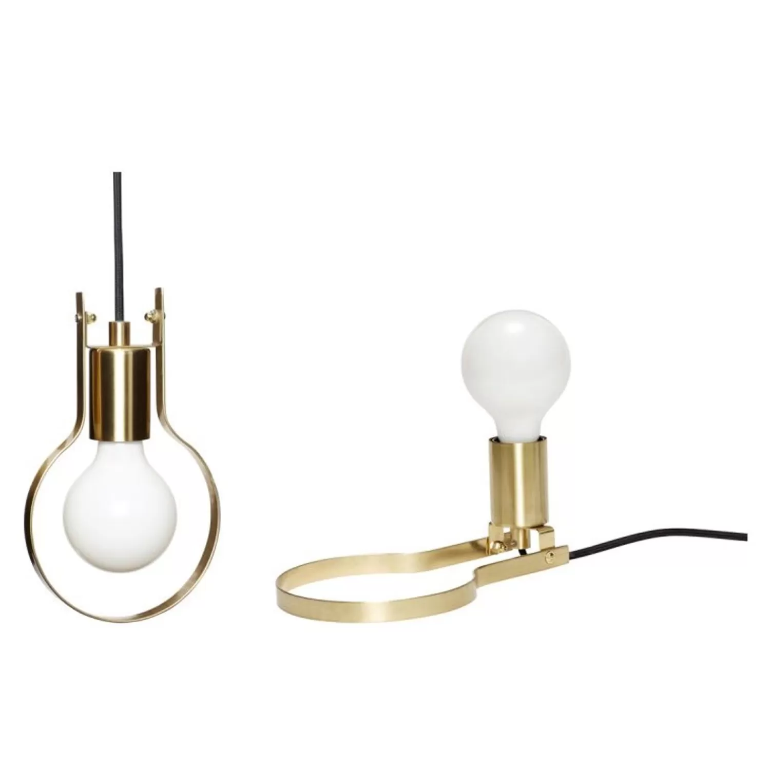 Hübsch Table Lamps^Flip Table Lamp Brass