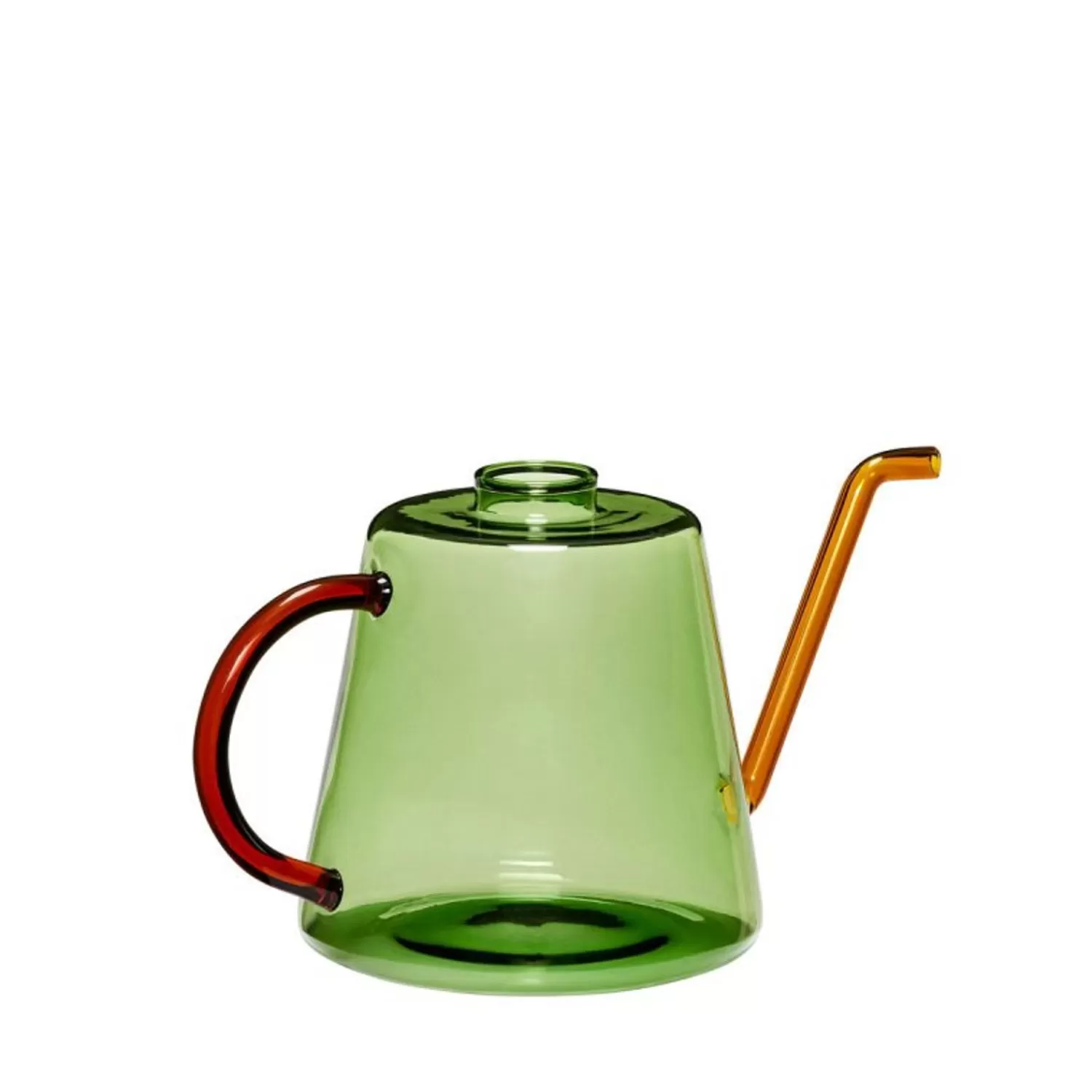 Hübsch Pottery & Watering Cans^Flora Watering Can Green/Amber Amber, Green