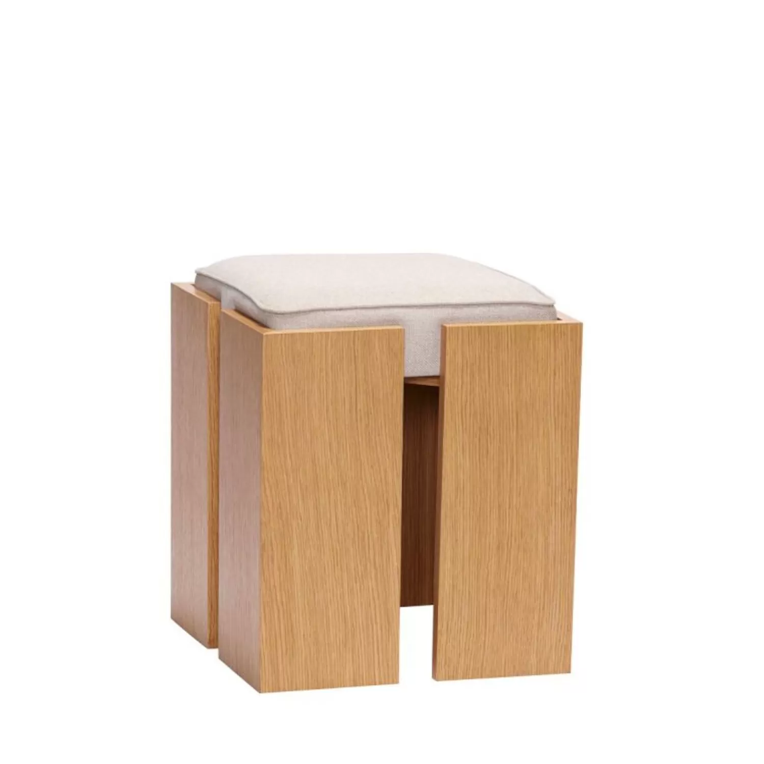 Hübsch Seating^Forma Stool Sand/Natural Grey, Natural