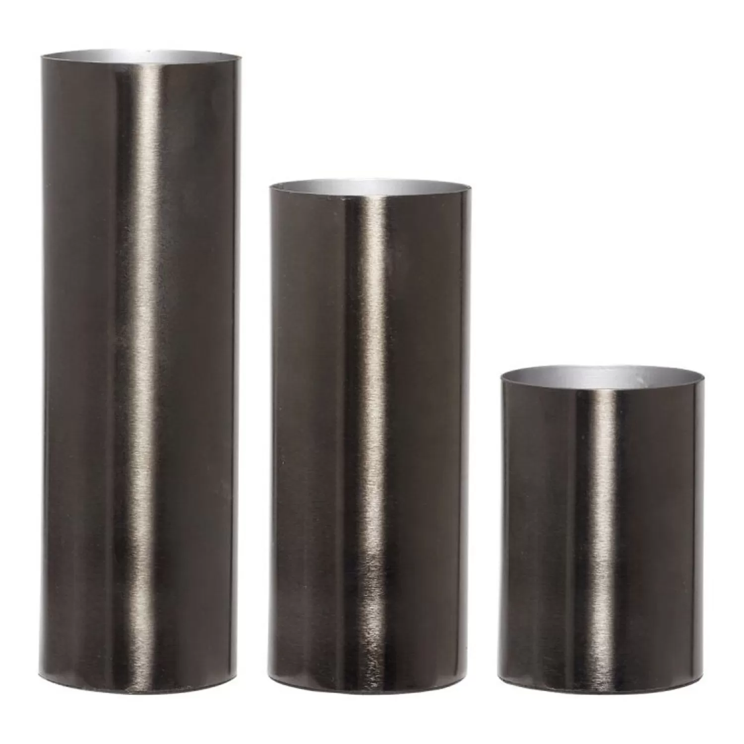 Hübsch Vases^Gleaming Vase (Set Of 3) Grey