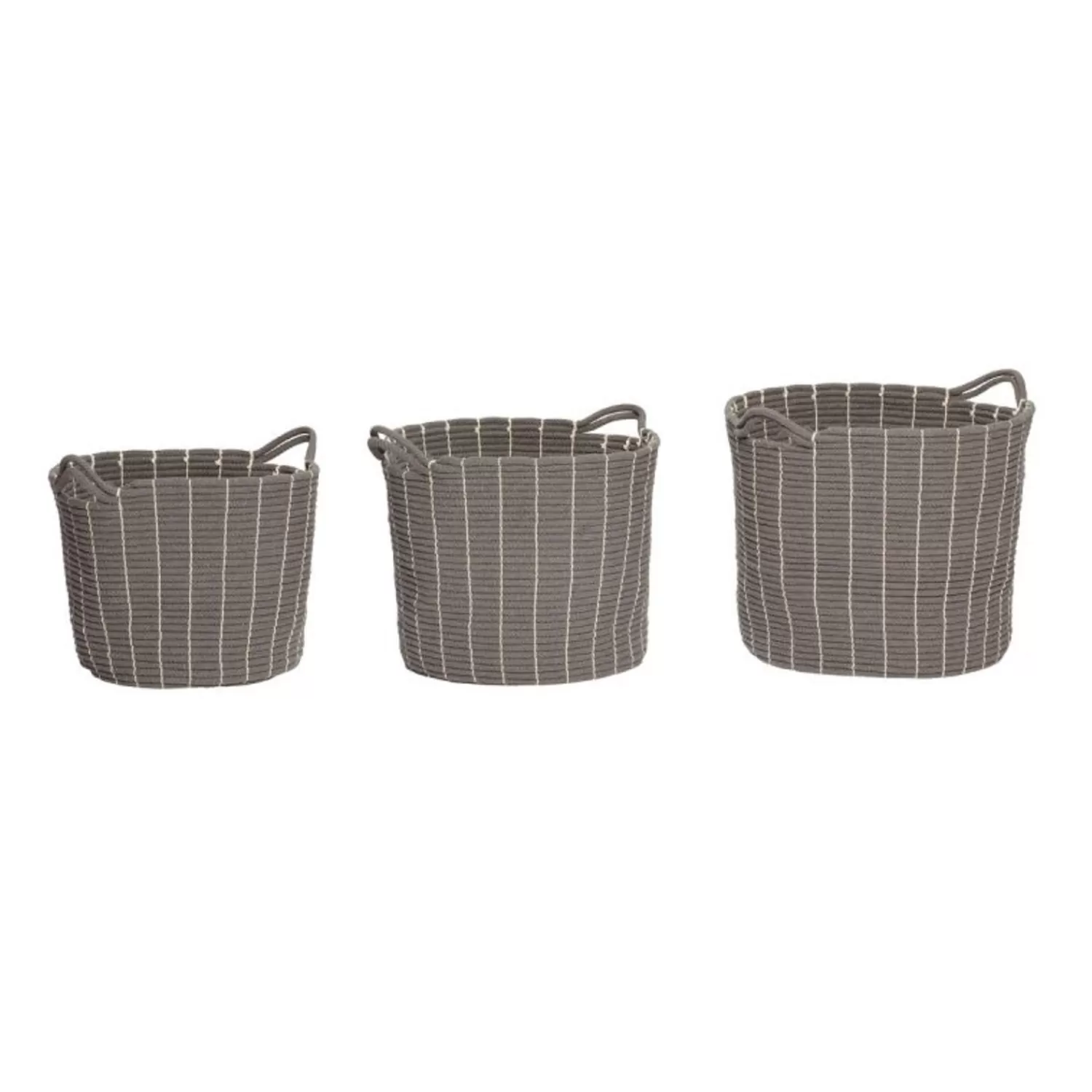 Hübsch Storage^Handy Baskets (Set Of 3) Grey