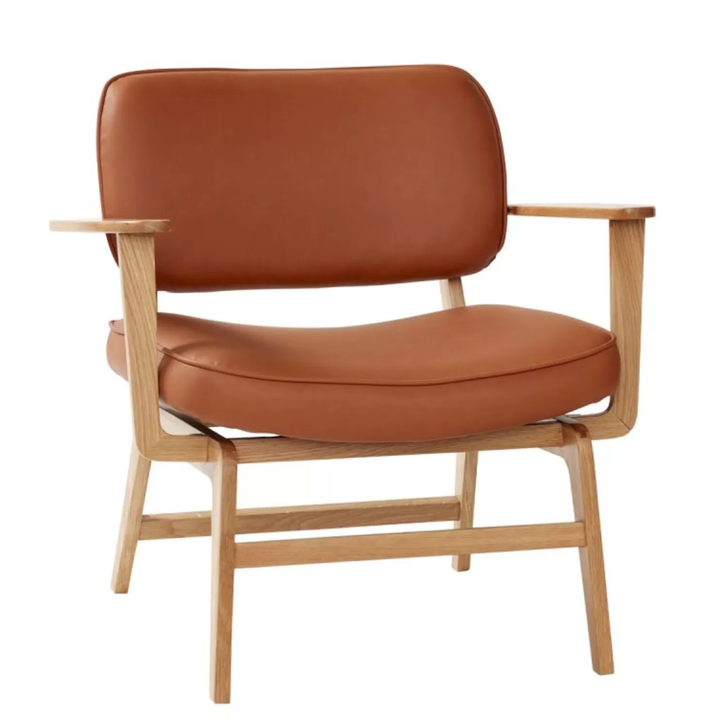 Hübsch Seating^Haze Lounge Chair Brown/Natural Brown, Natural