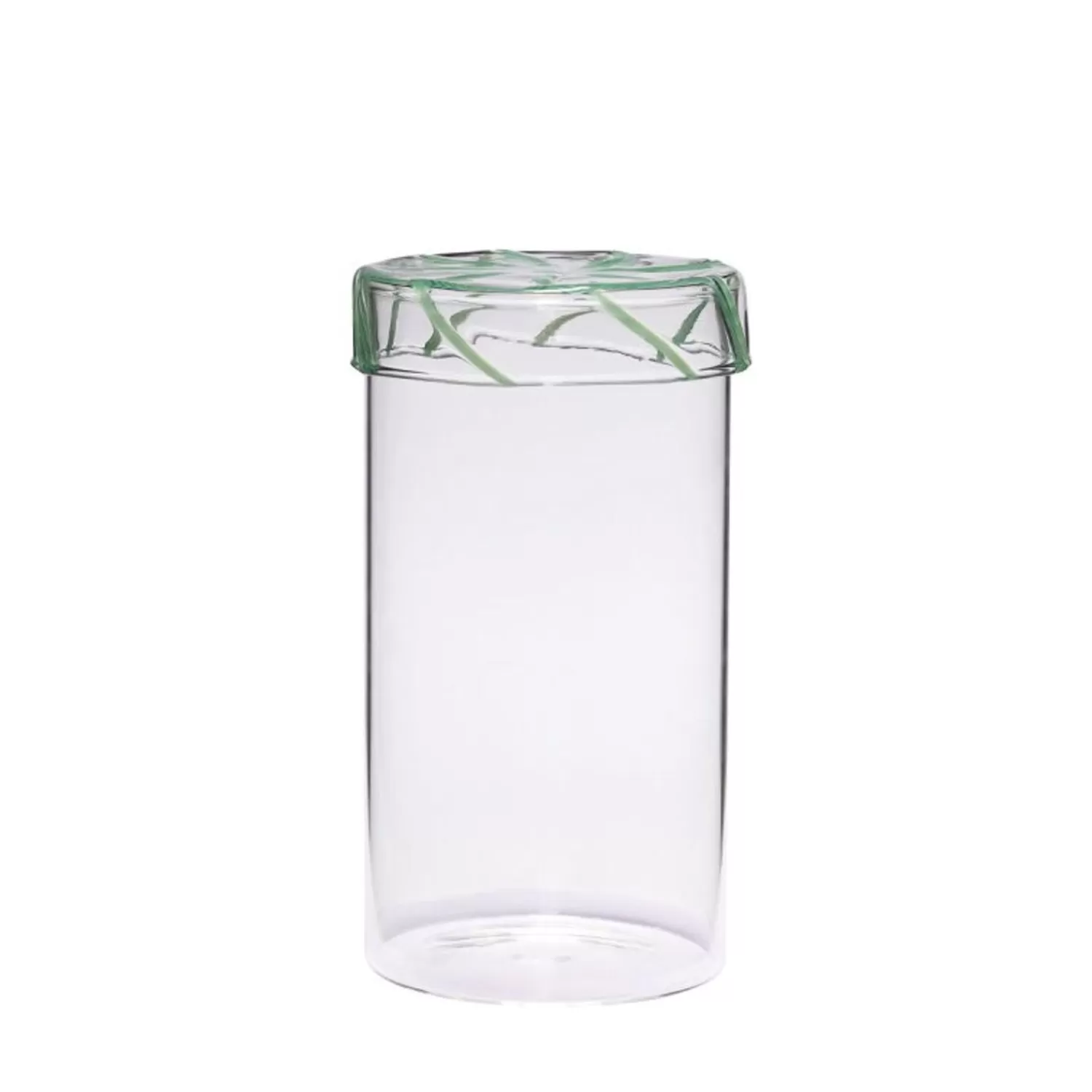 Hübsch Kitchen Accessories^Heir Storage Jar Tall Green Clear, Green