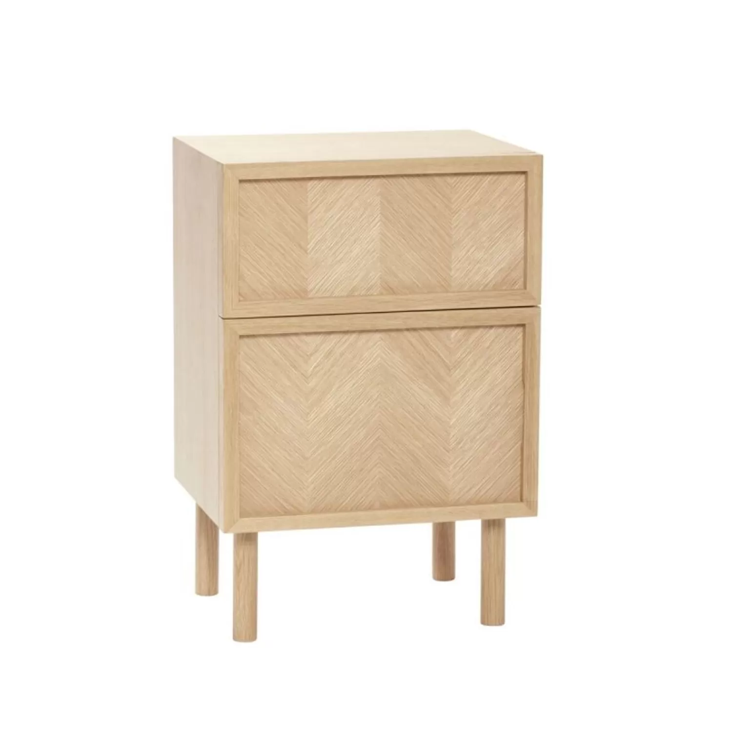 Hübsch Tables^Herringbone Bedside Table Natural