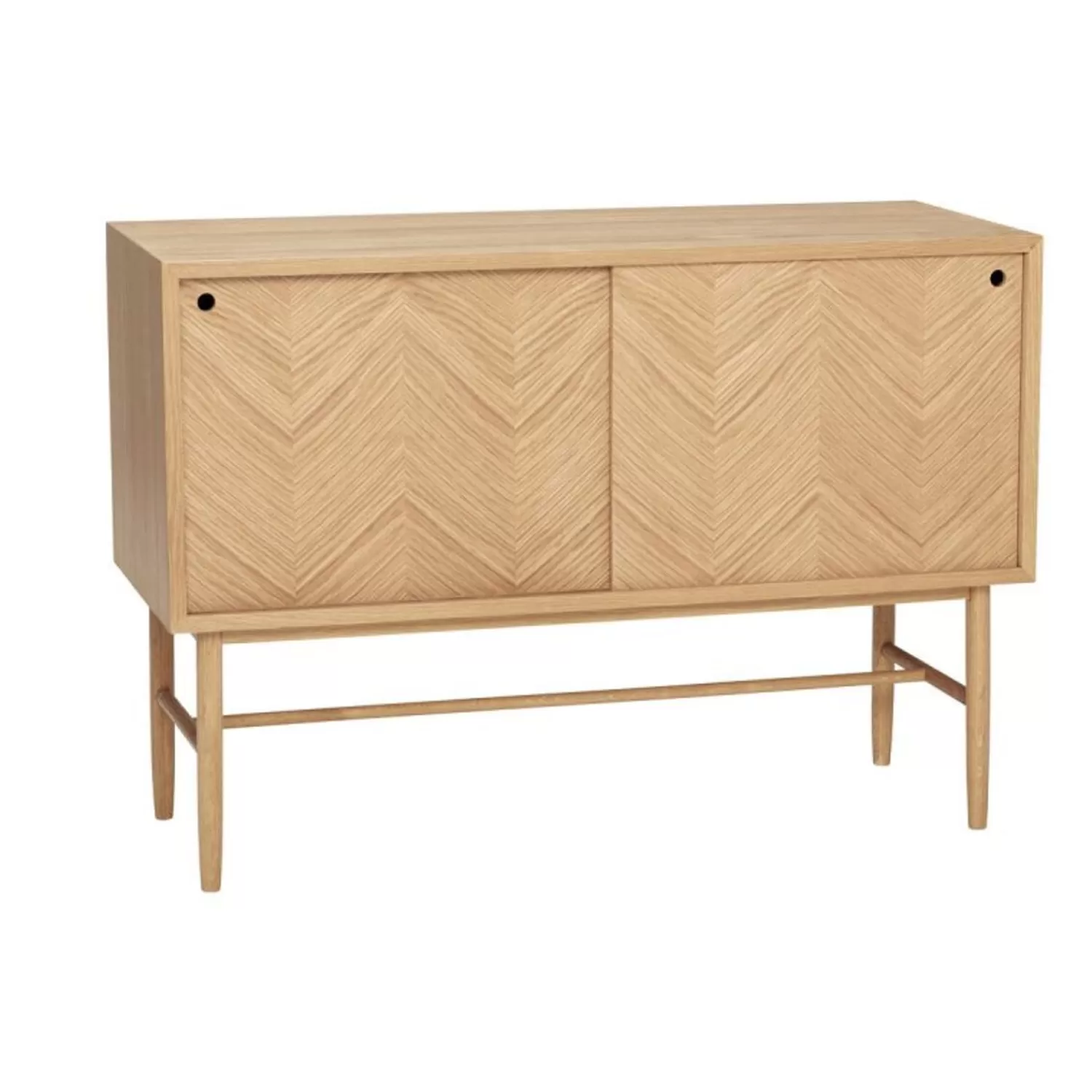 Hübsch Shelf Units & Storage^Herringbone Dresser Sliding Doors Natural