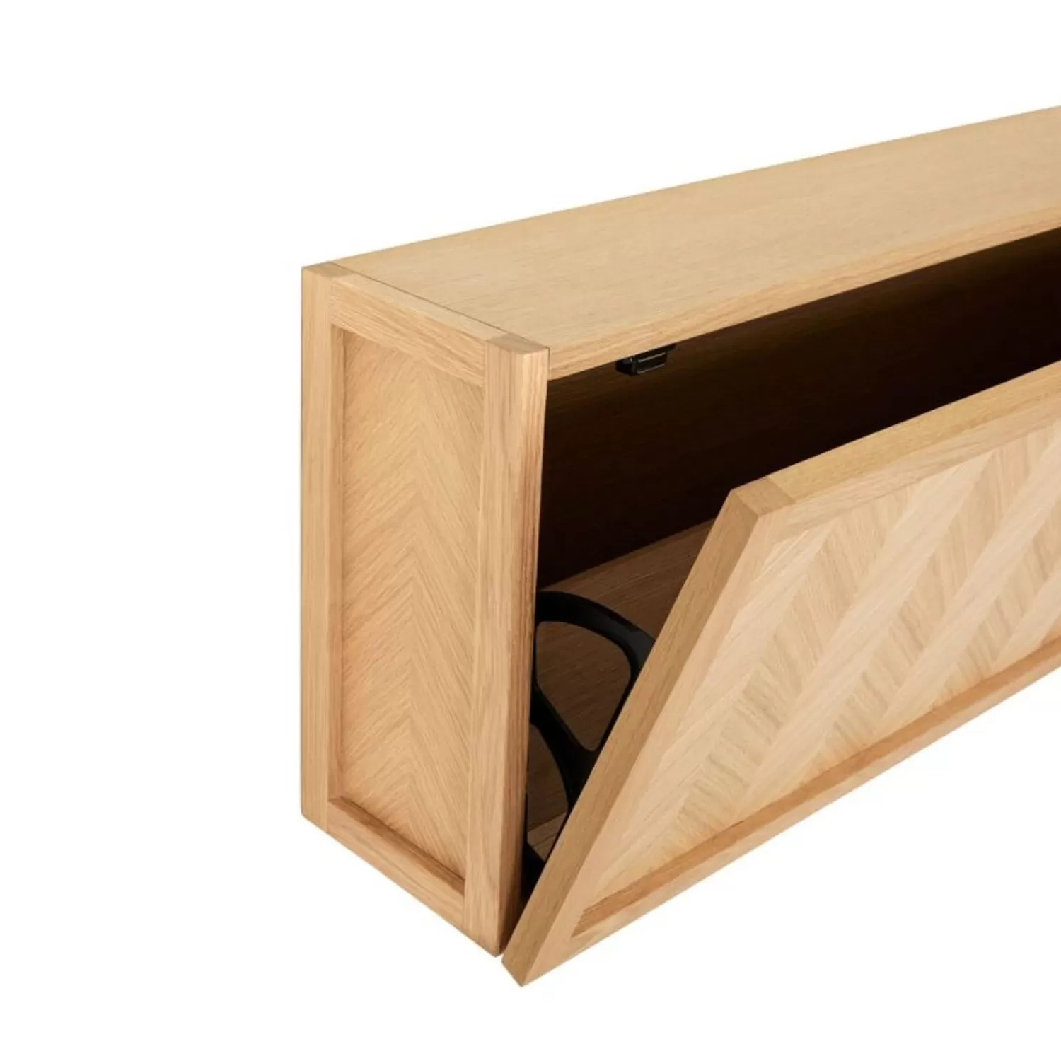 Hübsch Shelf Units & Storage^Herringbone Shoe Cabinet Large Natural