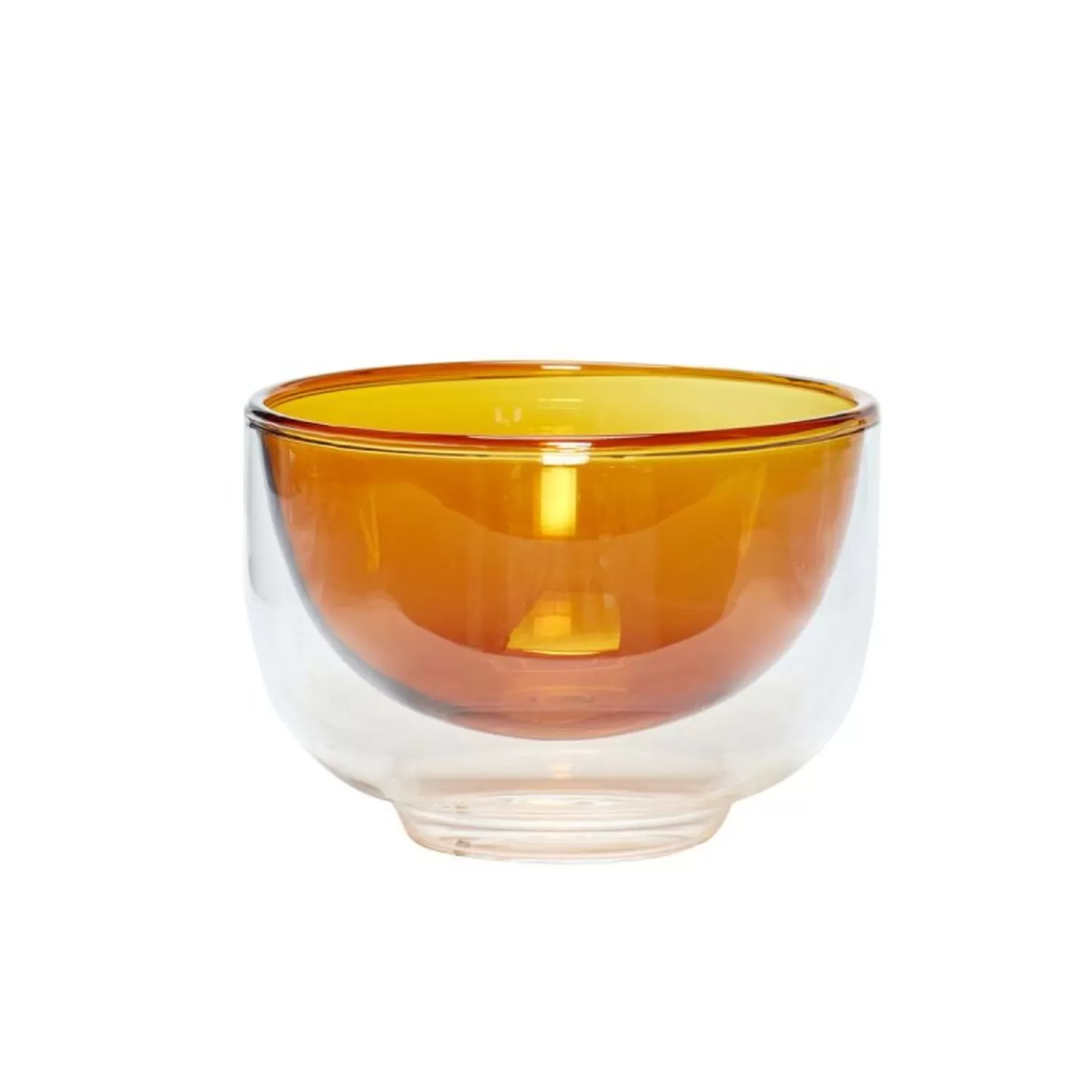 Hübsch Kitchen Accessories^Kiosk Glass Bowl Amber Amber, Clear