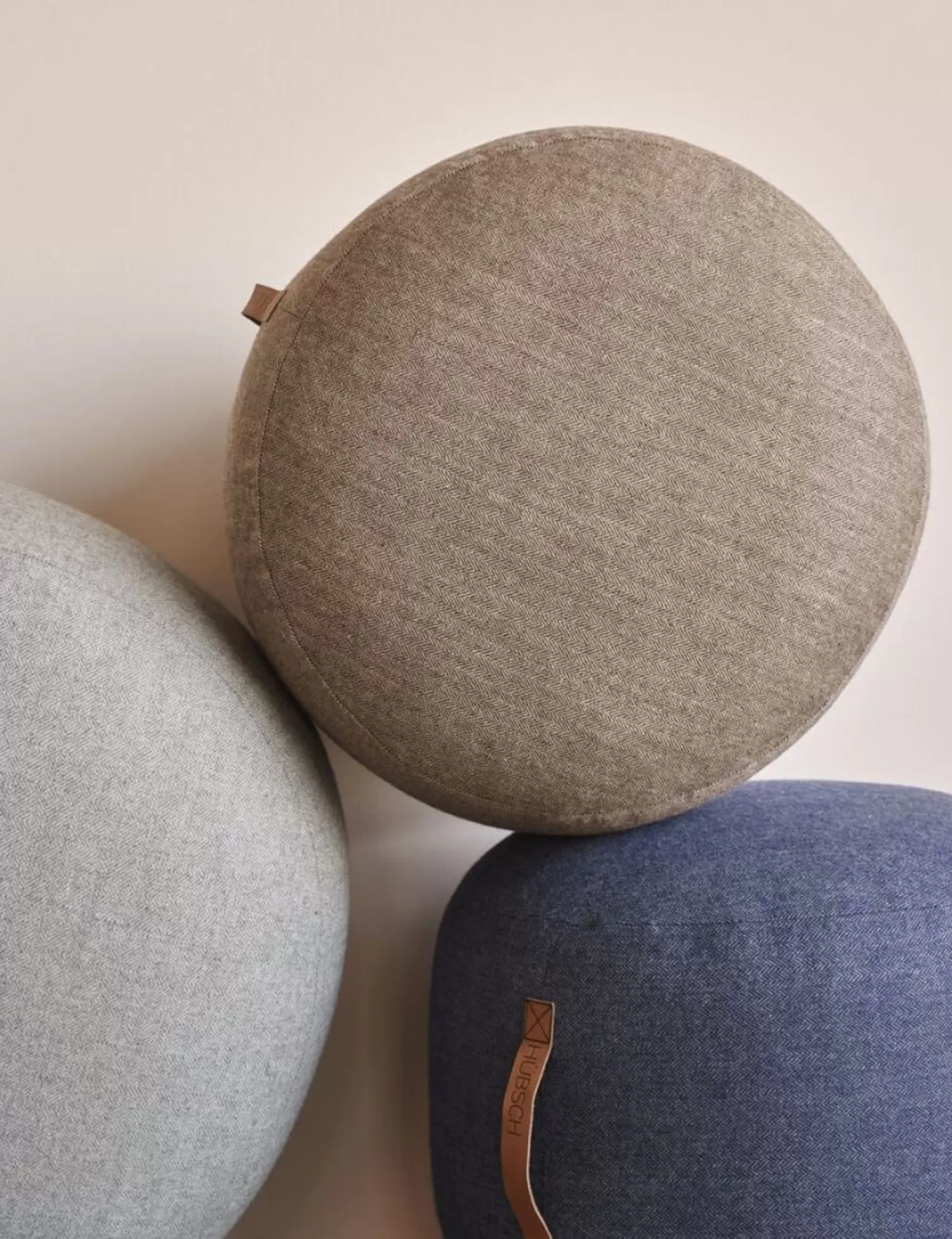 Hübsch Seating^Mochi Pouffe O50 Blue