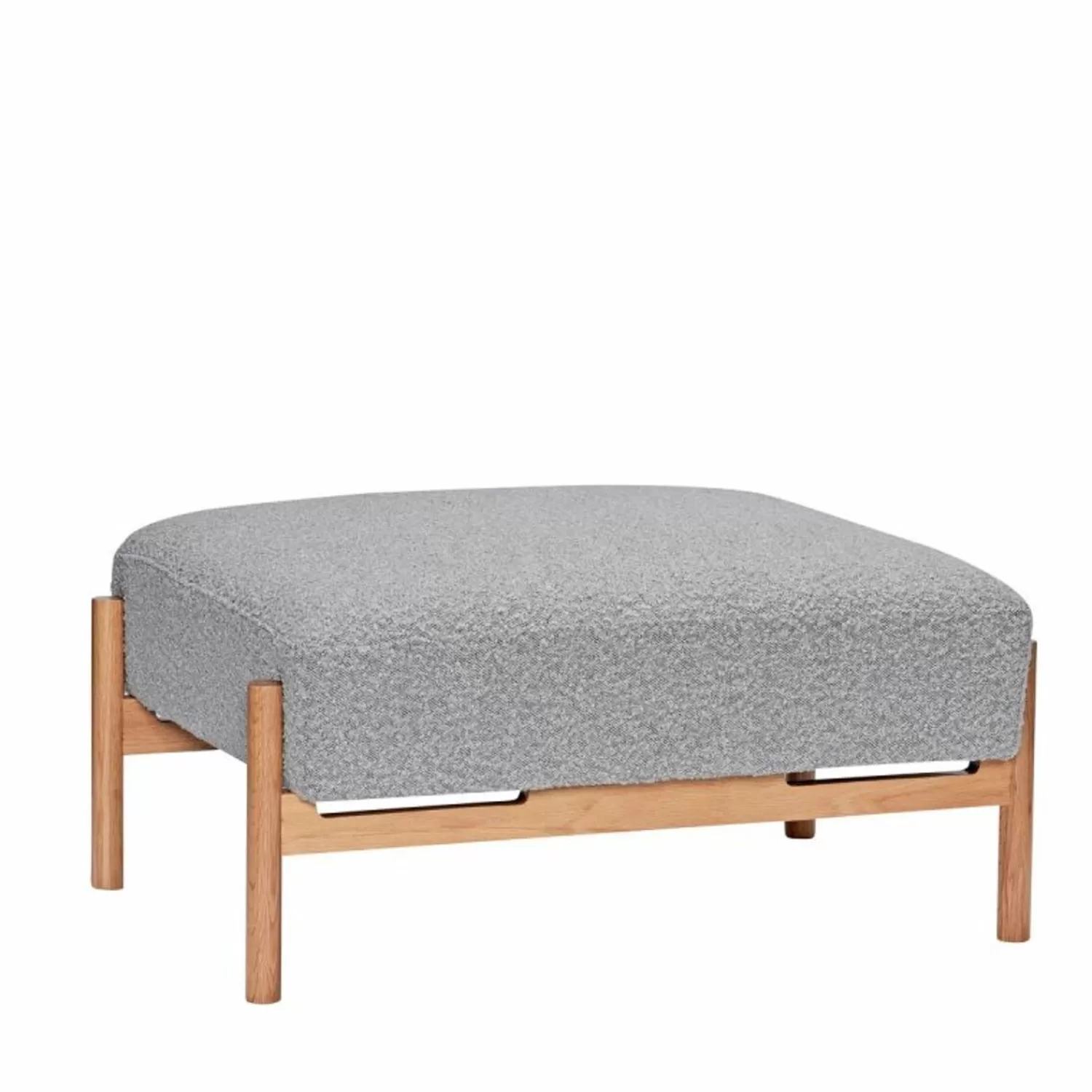 Hübsch Seating^Moment Pouffe Grey Grey, Natural