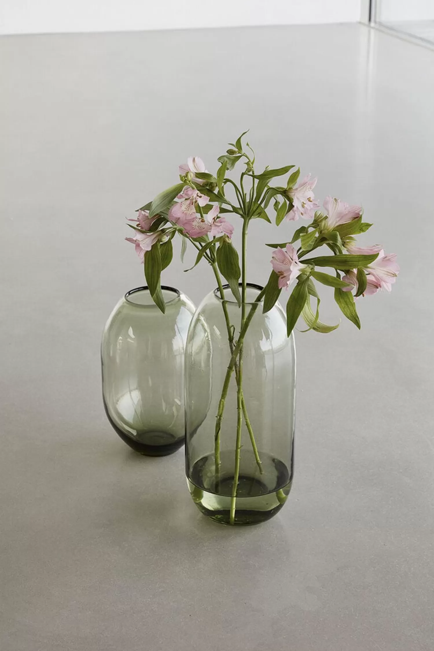 Hübsch Vases^Moss Vases (Set Of 2) Green