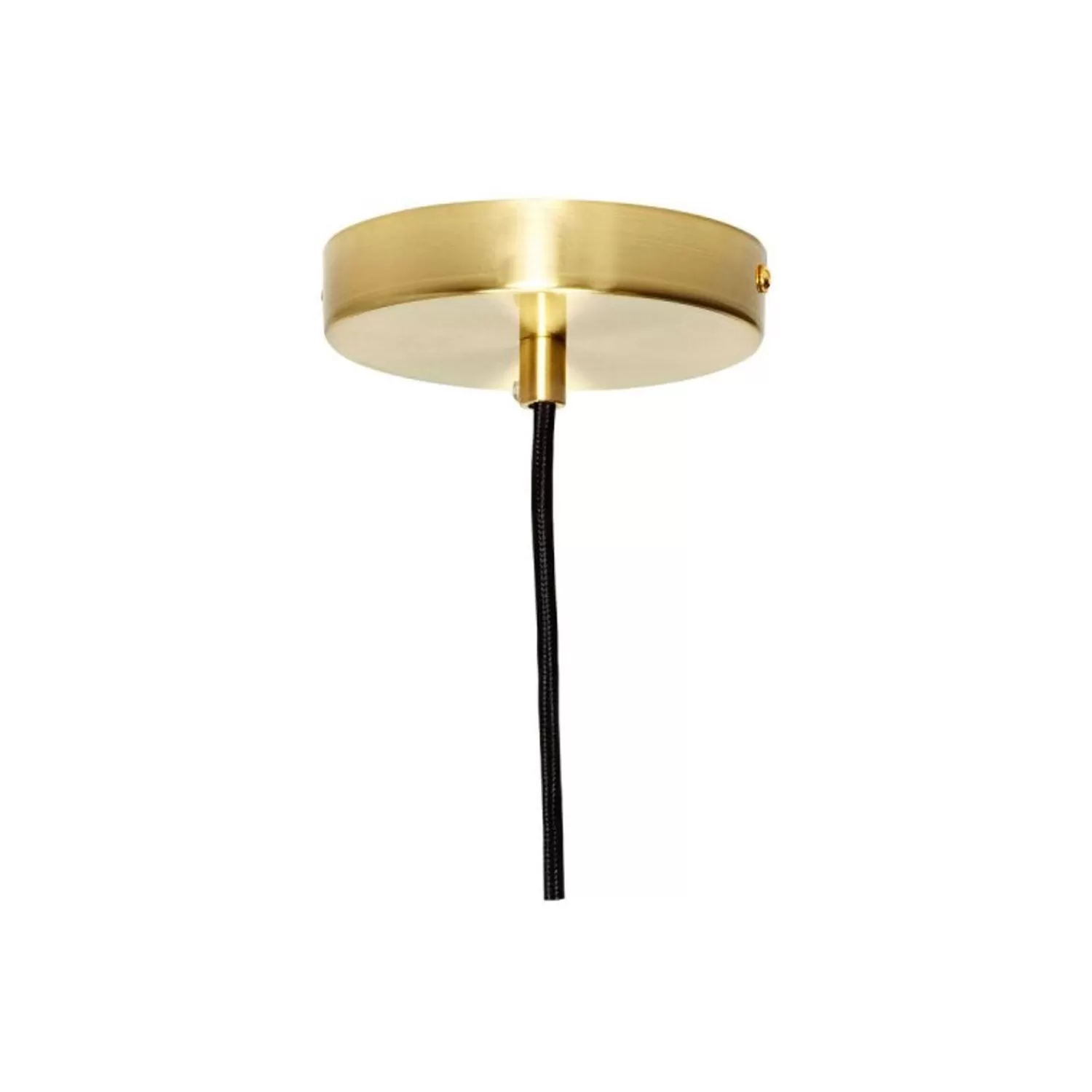 Hübsch Ceiling Lights^Muse Pendant Ellipse White Brass, White