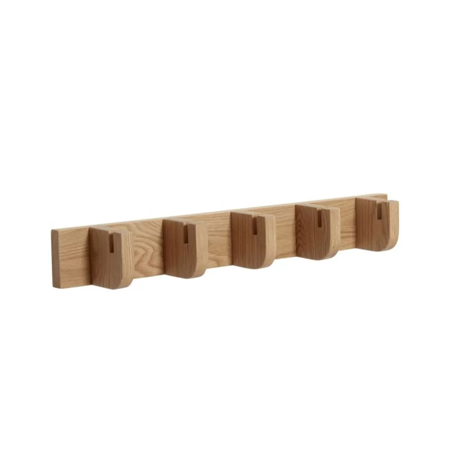 Hübsch Hooks & Coat Racks^Nomad Coatrack 5 Hooks Small Natural